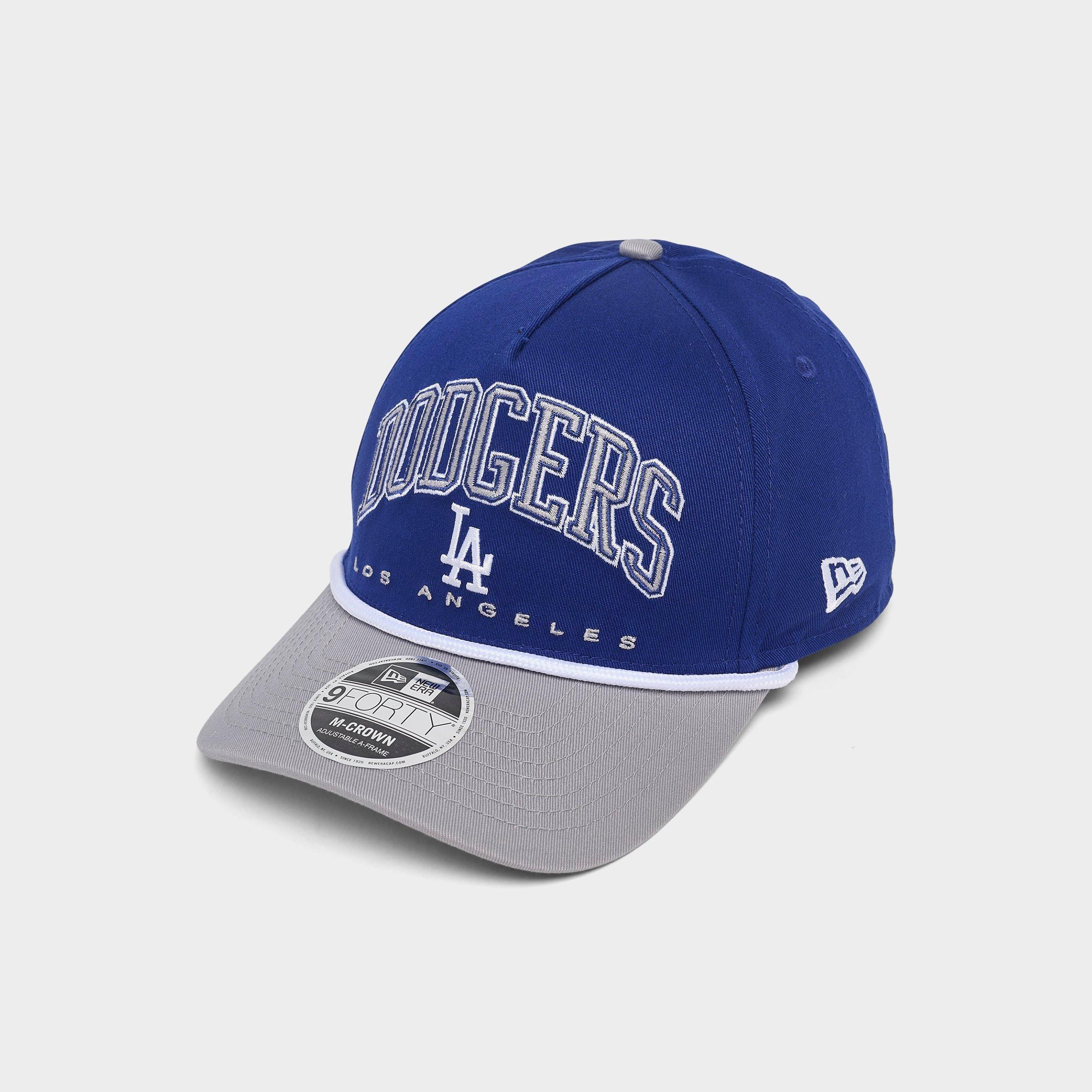 New Era LA Dodgers MLB 9FORTY Rope A-Frame Snapback Hat in Dark Royal/Grey