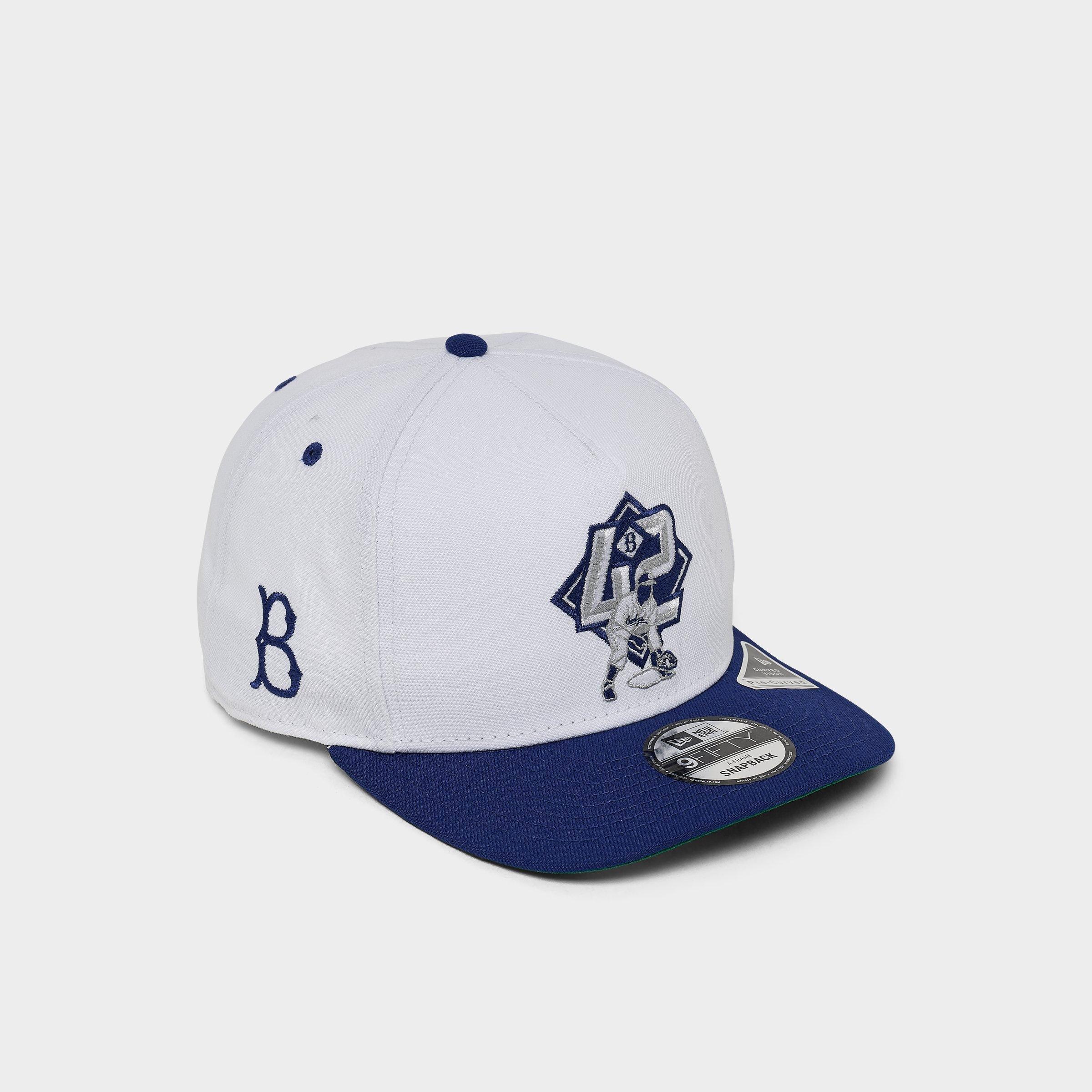 New Era Brooklyn Dodgers MLB Jackie Robinson 9FIFTY Snapback Hat in White/Dodger Blue