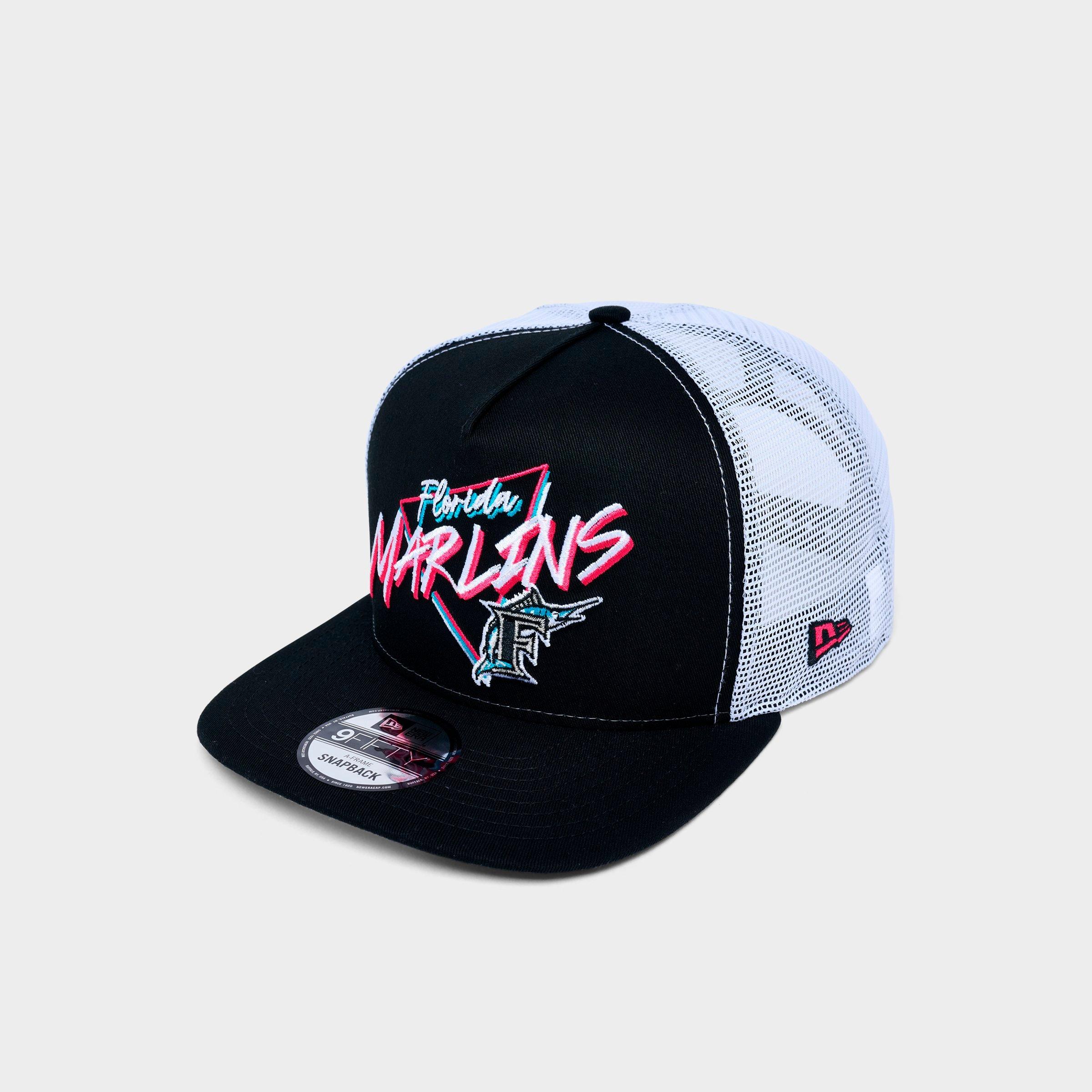 New Era Florida Marlins Mlb 9fifty A-frame Trucker Hat