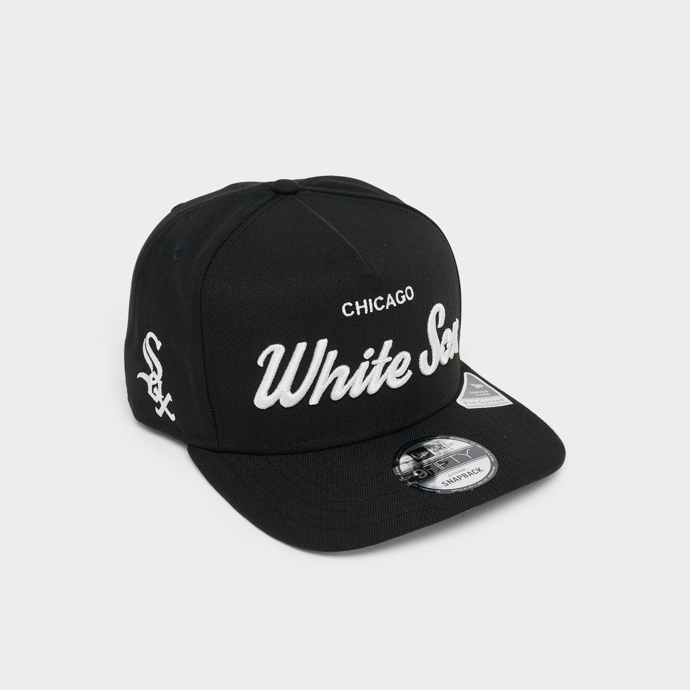 New Era Chicago White Sox MLB Local Play 9FIFTY A-Frame Snapback Hat in Black/White