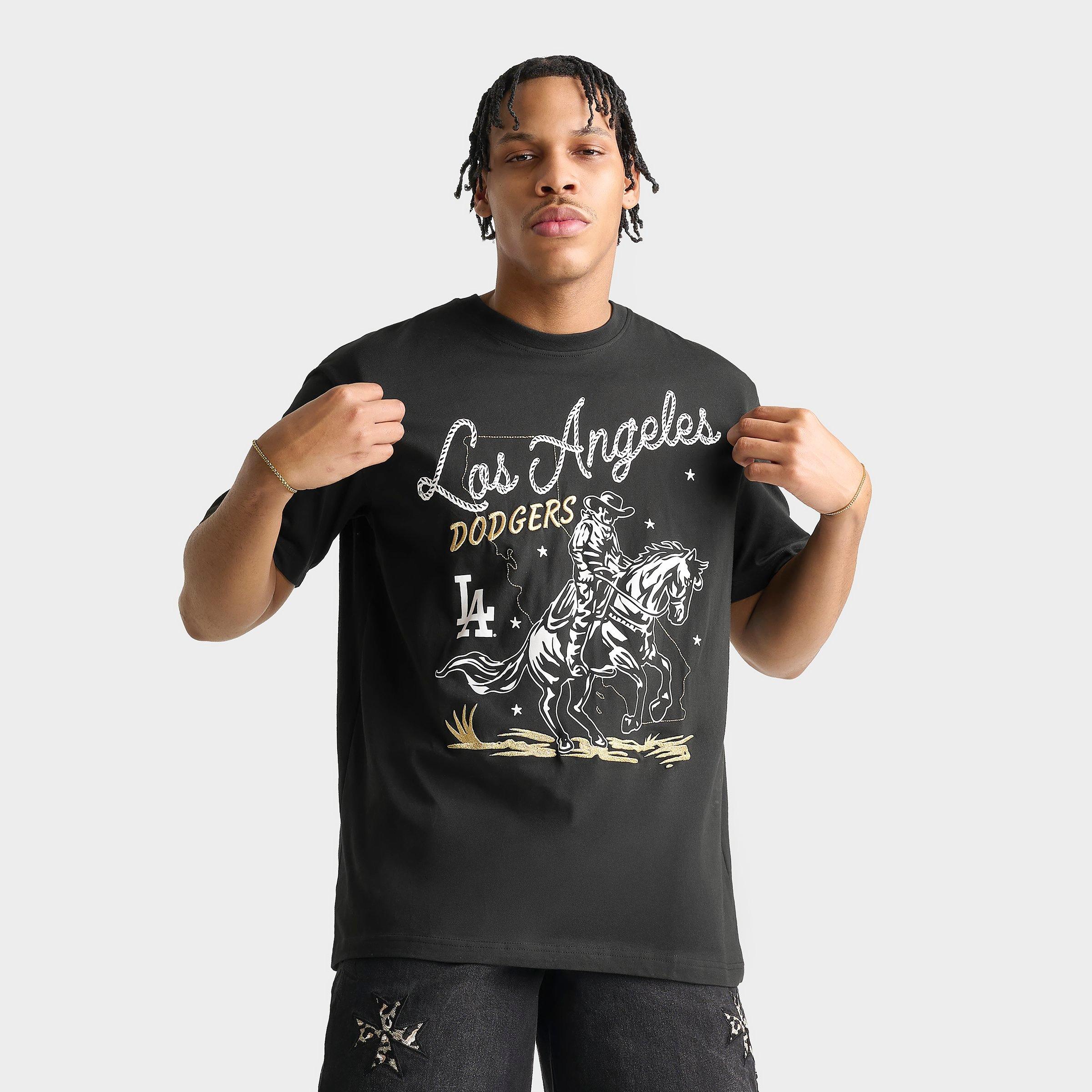 New Era Men's Los Angeles Dodgers MLB Rodeo Graphic T-Shirt in Black Size: Small