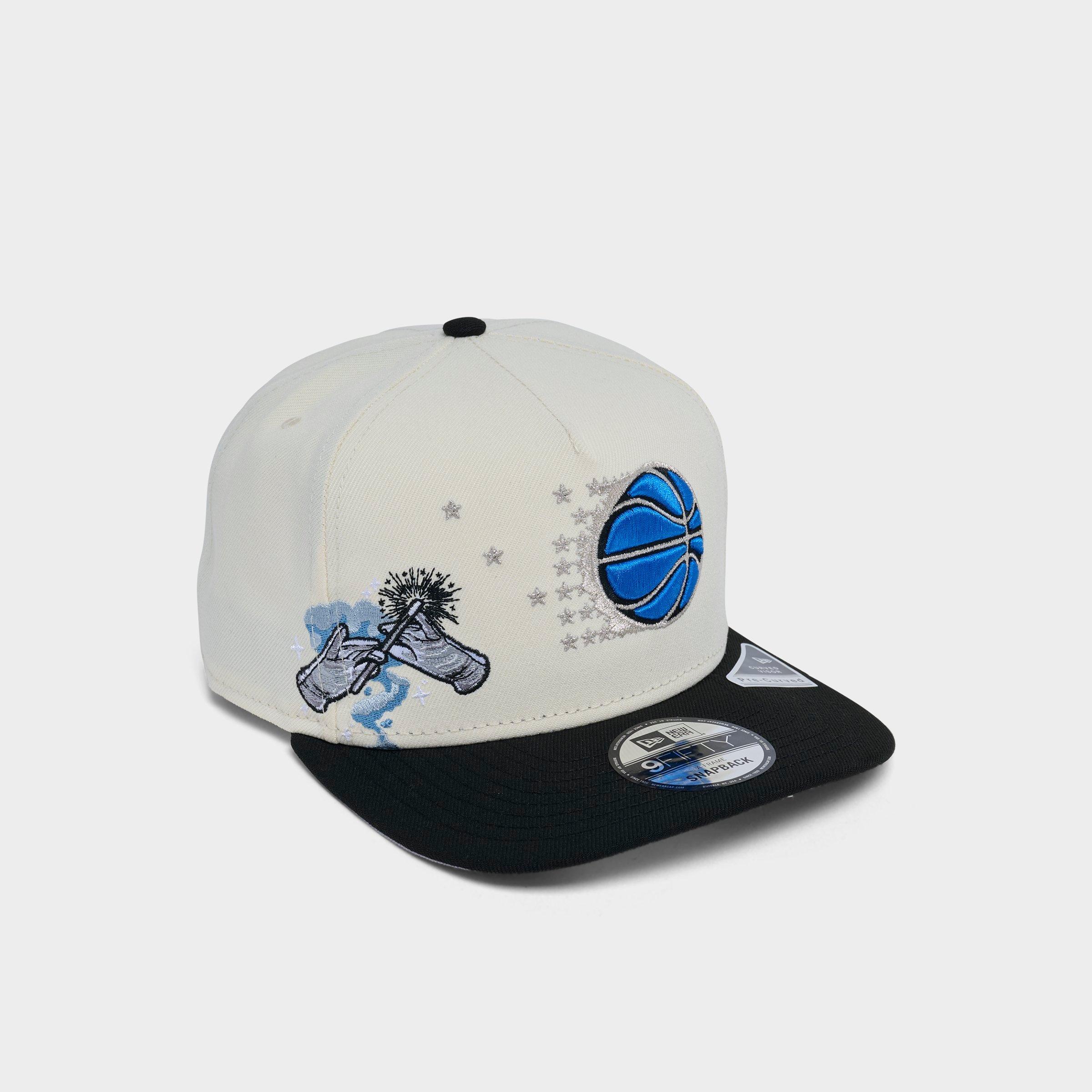 New Era Orlando Magic NBA Hardwood Classics 9FIFTY A-Frame Snapback Hat in Chrome/Black