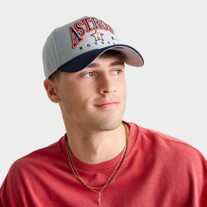 New Era Houston Astros MLB 9FORTY Embroidery Wordmark A-Frame Snapback Hat