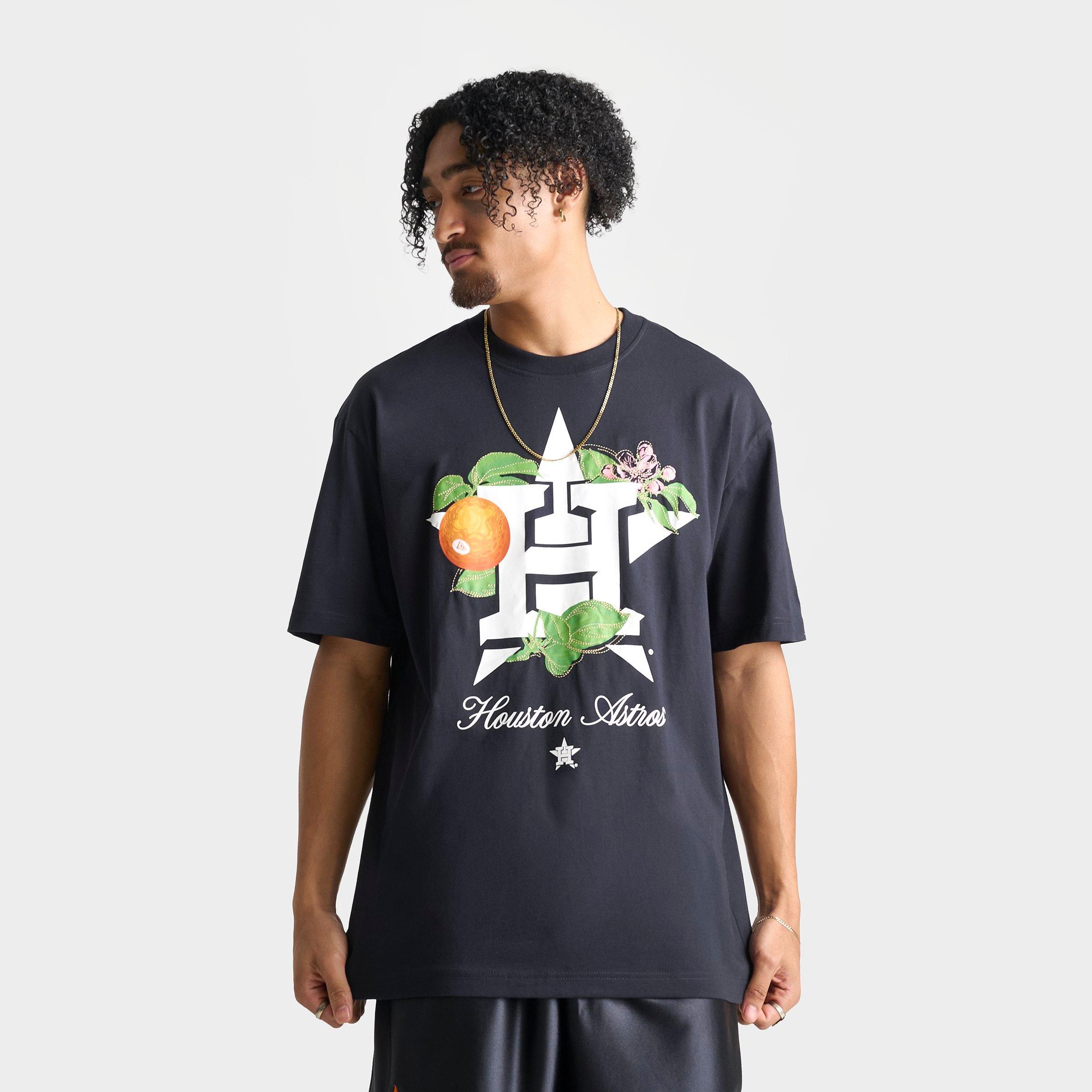 New Era Men's Houston Astros MLB Calabasas Graphic T-Shirt in Navy Size: Small