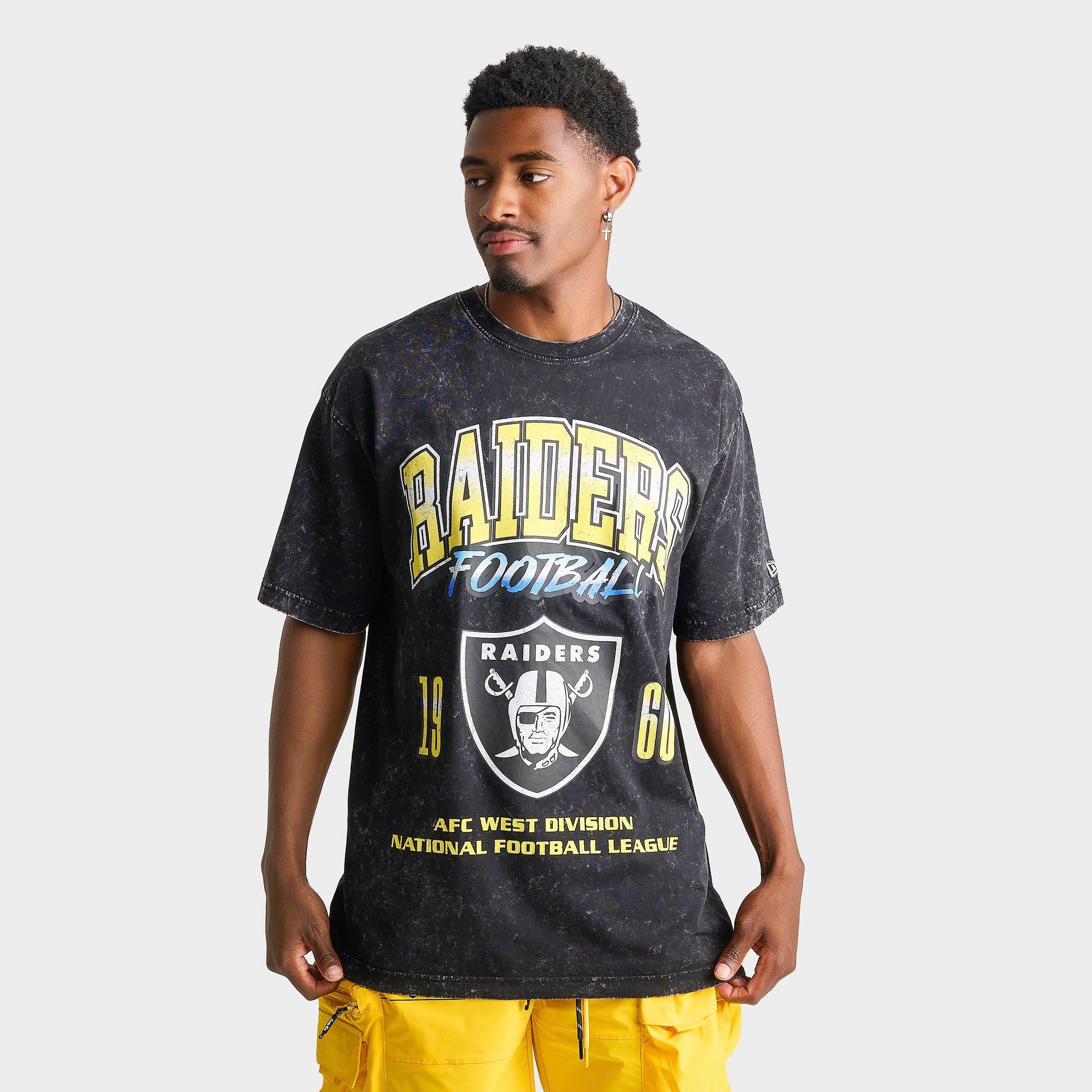 New Era Men's Las Vegas Raiders NFL Thunder T-Shirt in Black Size: Small