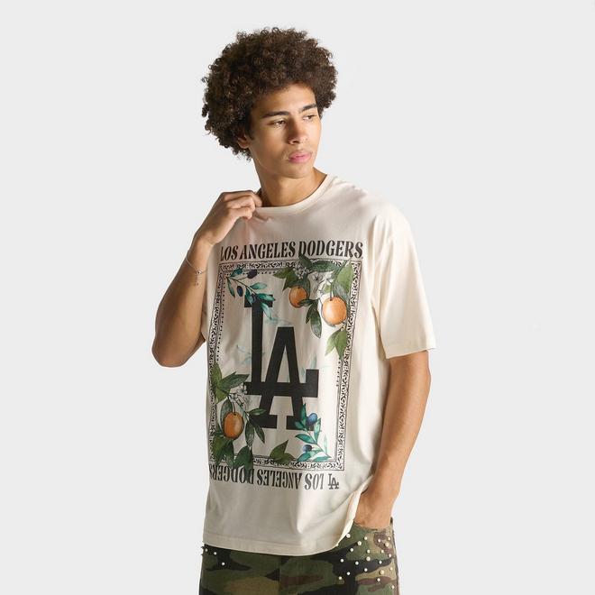 Men's New Era Los Angeles Dodgers MLB Orange Graphic T-Shirt