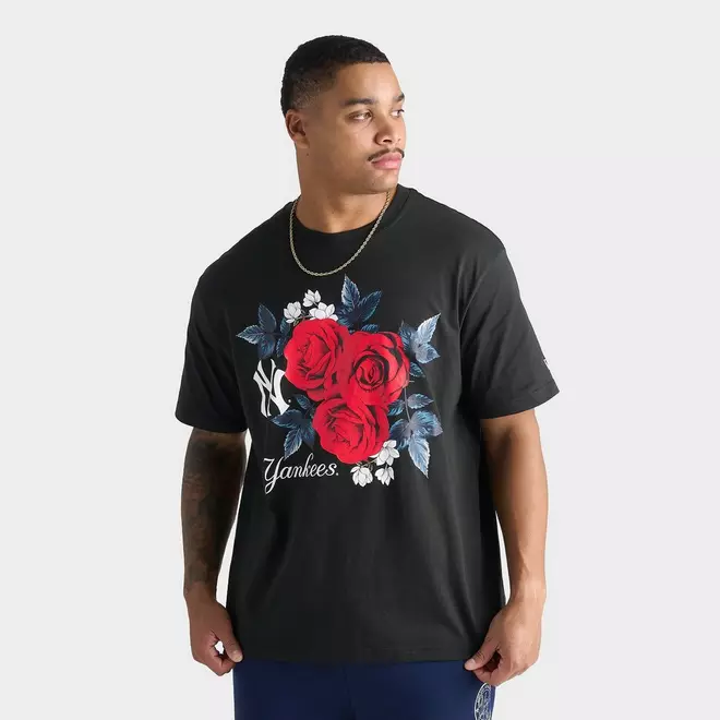 Men's New Era New York Yankees MLB Roses Graphic T-Shirt