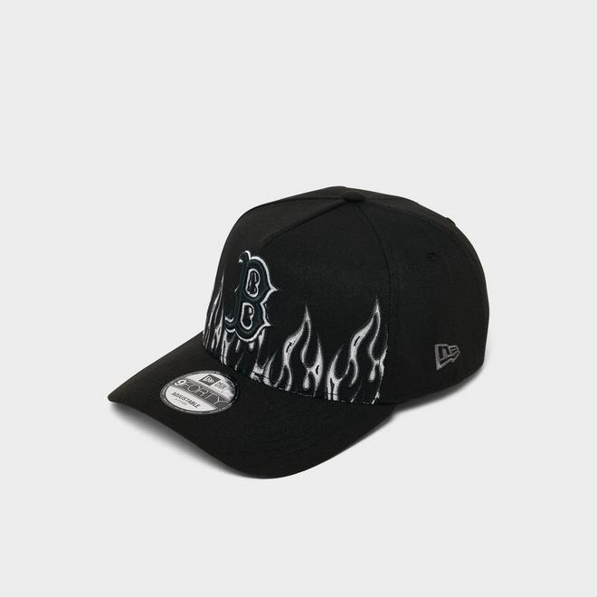 New Era Boston Red Sox MLB Large Flame Logo 9FORTY A-Frame Snapback Hat