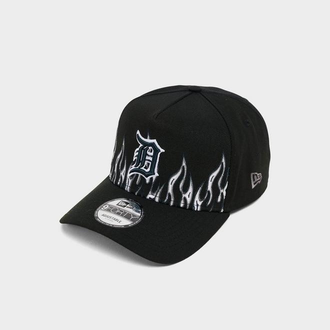 New Era Detroit Tigers MLB Large Flame Logo 9FORTY A-Frame Snapback Hat