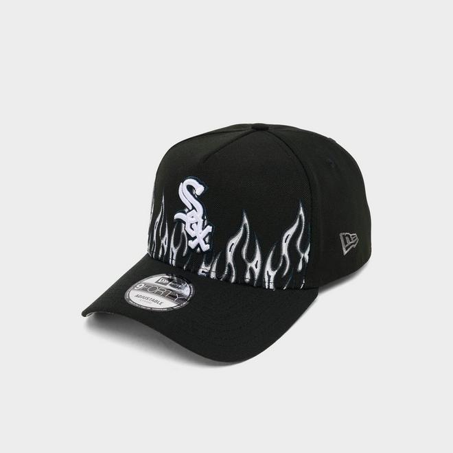 New Era Chicago White Sox MLB Large Flame Logo 9FORTY A-Frame Snapback Hat