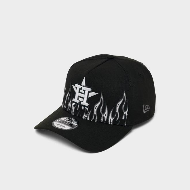 New Era Houston Astros MLB Large Flame Logo 9FORTY A-Frame Snapback Hat