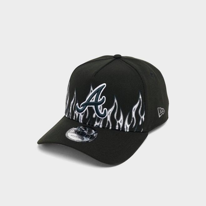 New Era Atlanta Braves MLB Large Flame Logo 9FORTY A-Frame Snapback Hat