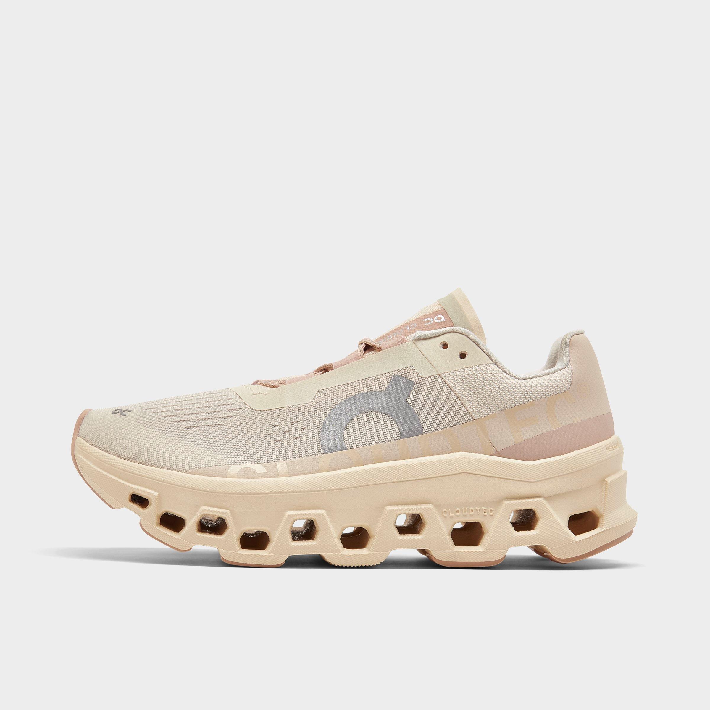 On Women's Cloudmster Running Shoes in Beige/Mo Size 9