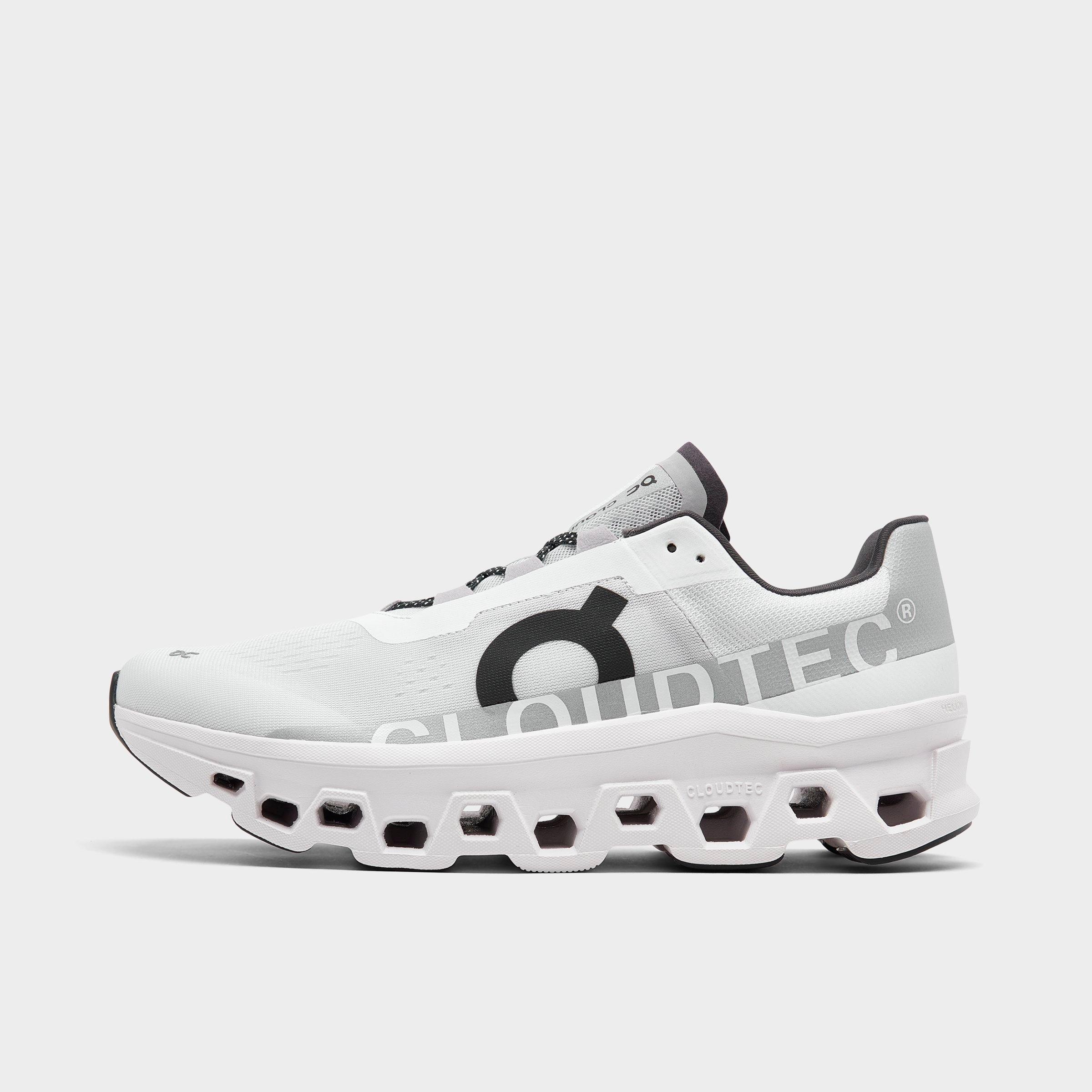 Men's Cloudmonster Running Shoes in Black/White Size: 7.5