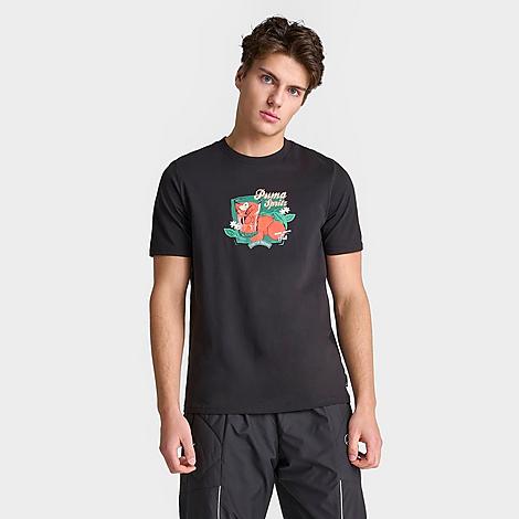 Puma Men's Spritz Graphic T-shirt In  Black