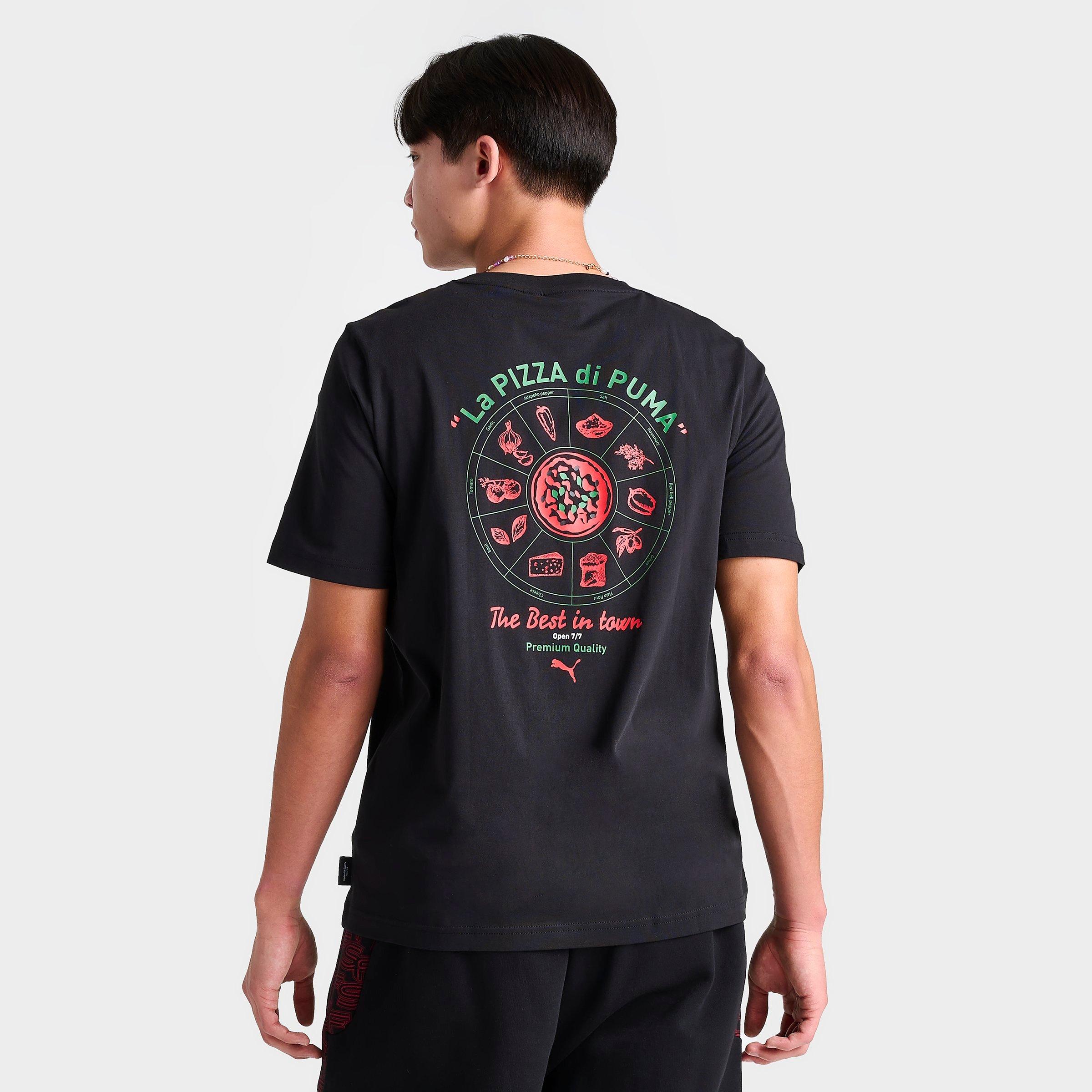 Puma Men's Pizza Graphic T-shirt In  Black