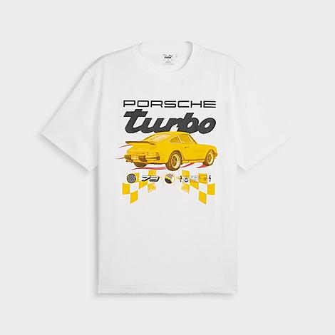 Puma Men's Porsche Legacy Turbo Car Graphic T-shirt In  White
