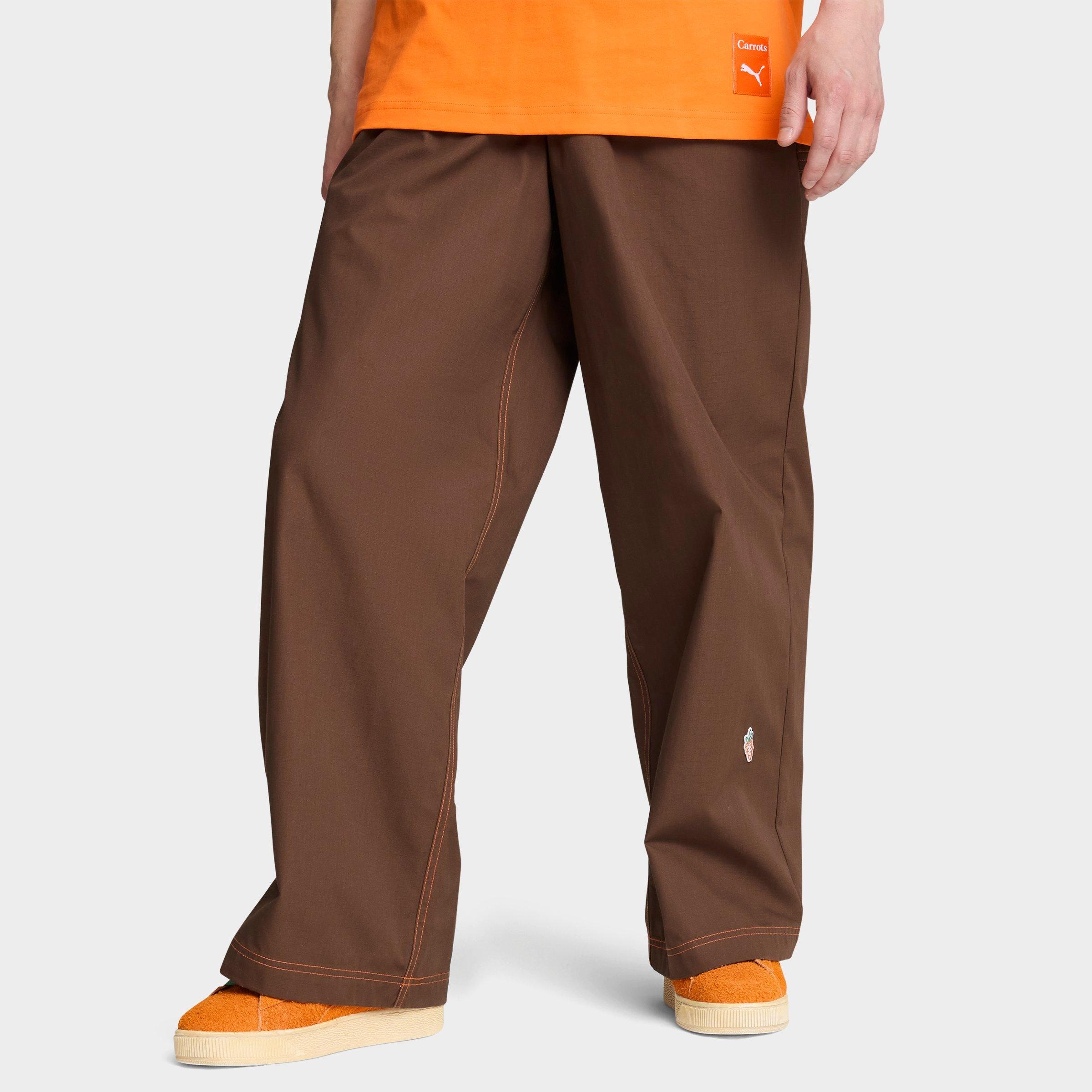 Puma Men's x Carrots Carpenter Pants in Brown/Espresso Brown Size Small Cotton/Polyester