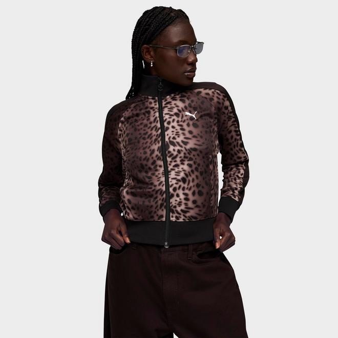 Women's Puma T7 Leopard Luxe Track Jacket