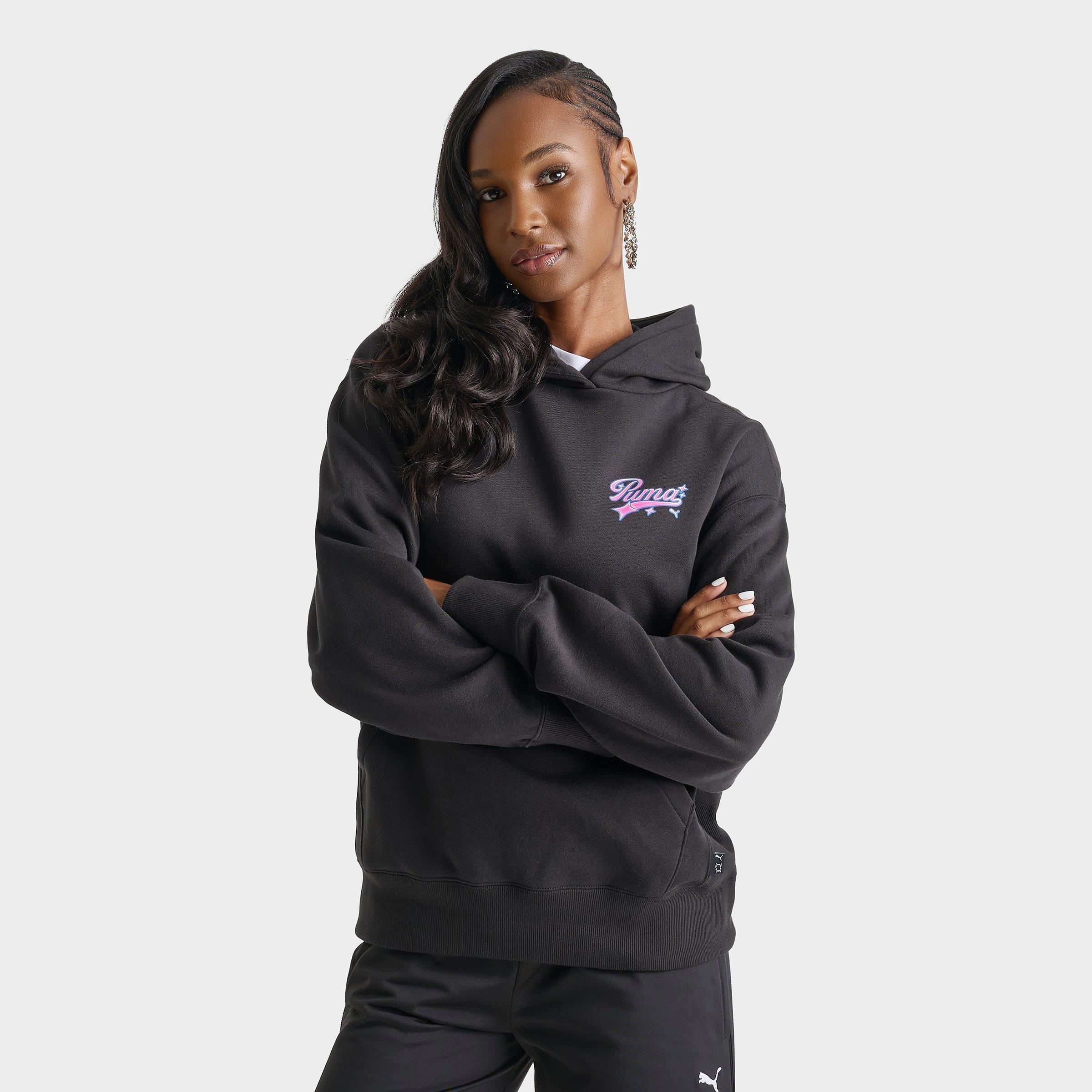 Puma Women's  Jer-she Cherry Pullover Hoodie In Black