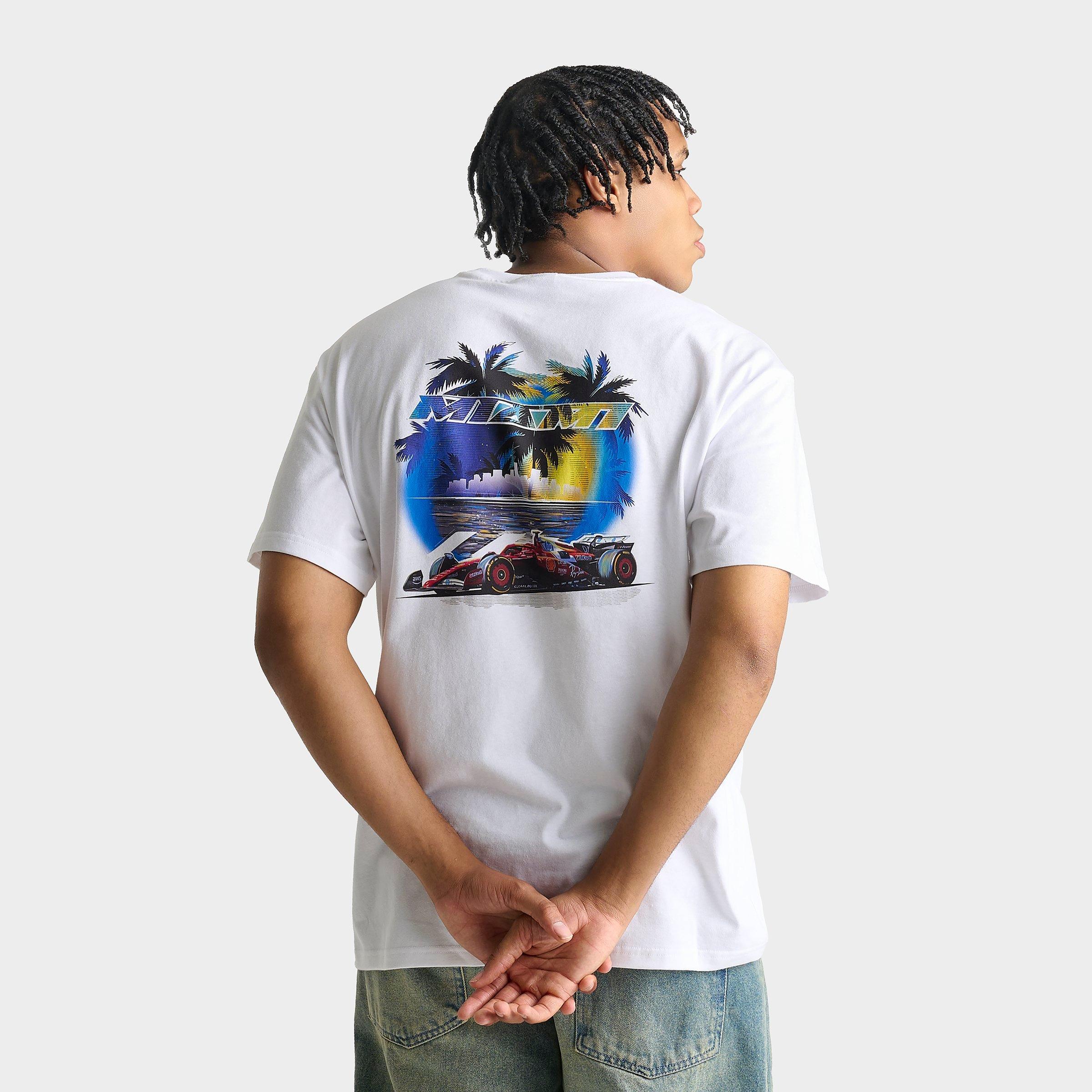 Men's Puma Ferrari Miami Graphic T-Shirt in White Size: XL