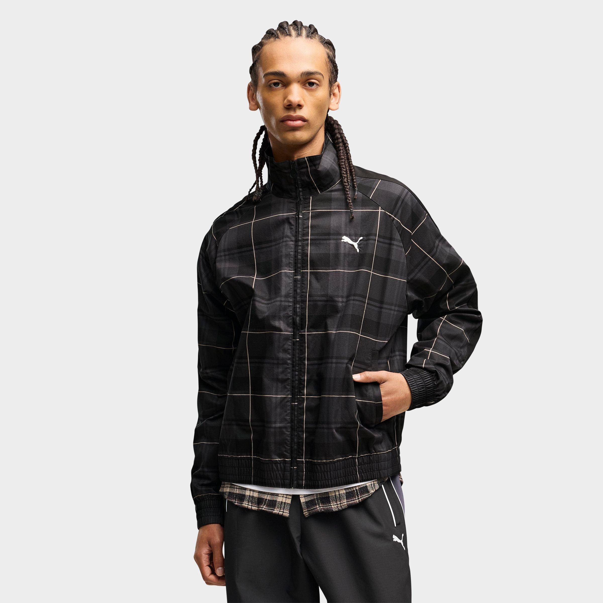 Men's Puma T7 Relaxed Tartan Full-Zip Track Jacket
