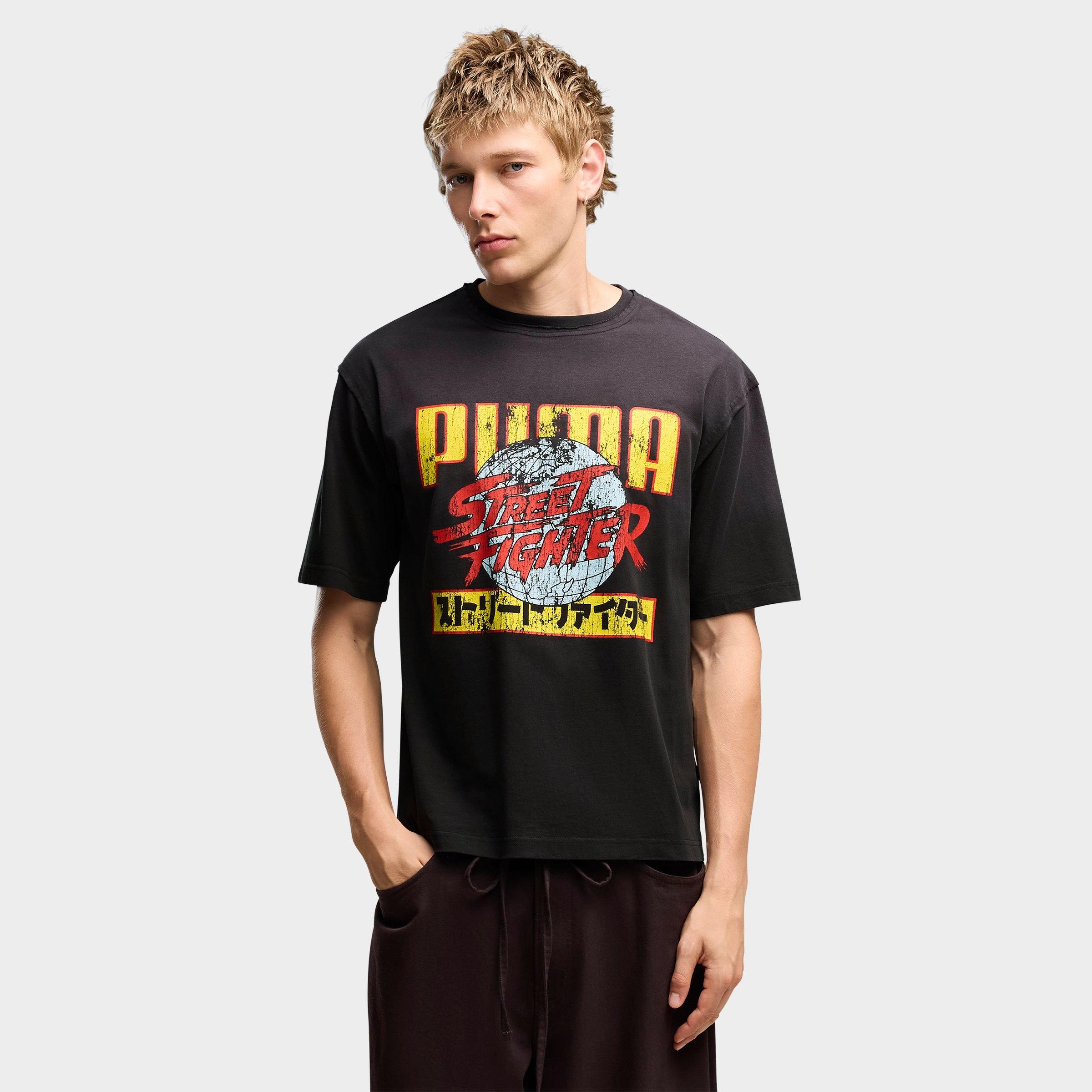 Men's Puma x Street Fighter Distressed Graphic T-Shirt