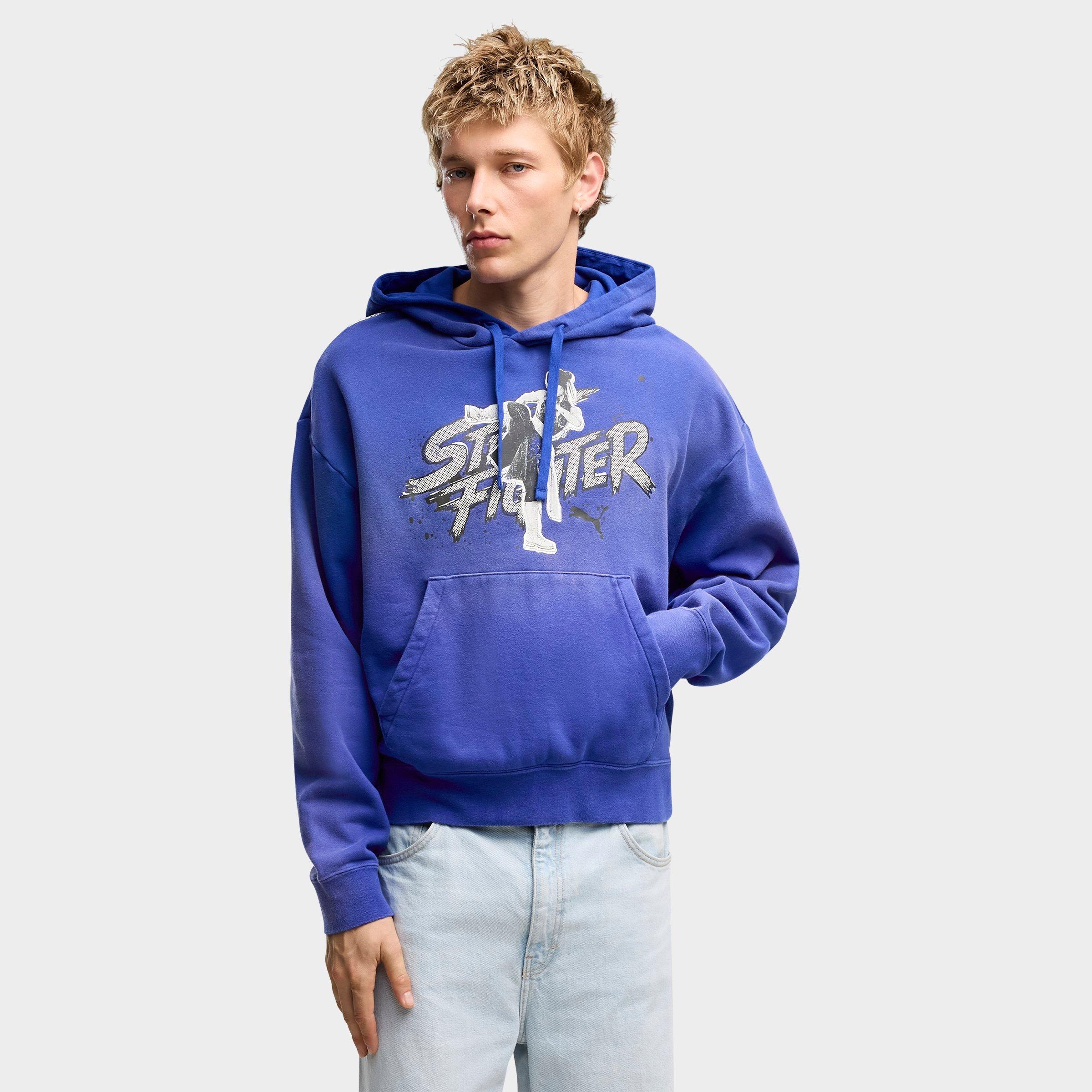 Men's Puma x Street Fighter Chun-Li Graphic Fleece Pullover Hoodie