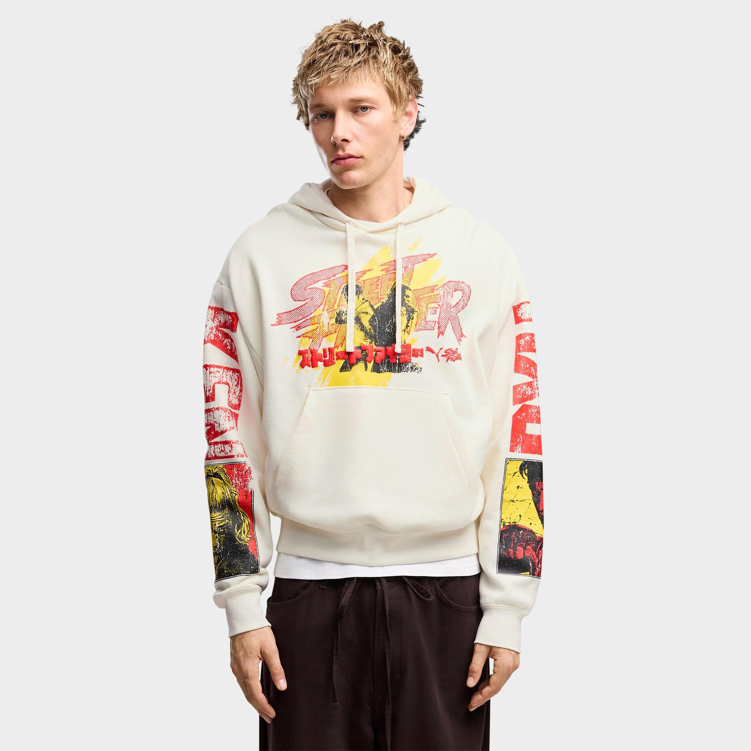 Men's Puma x Street Fighter Ryu and Ken Pullover Fleece Hoodie