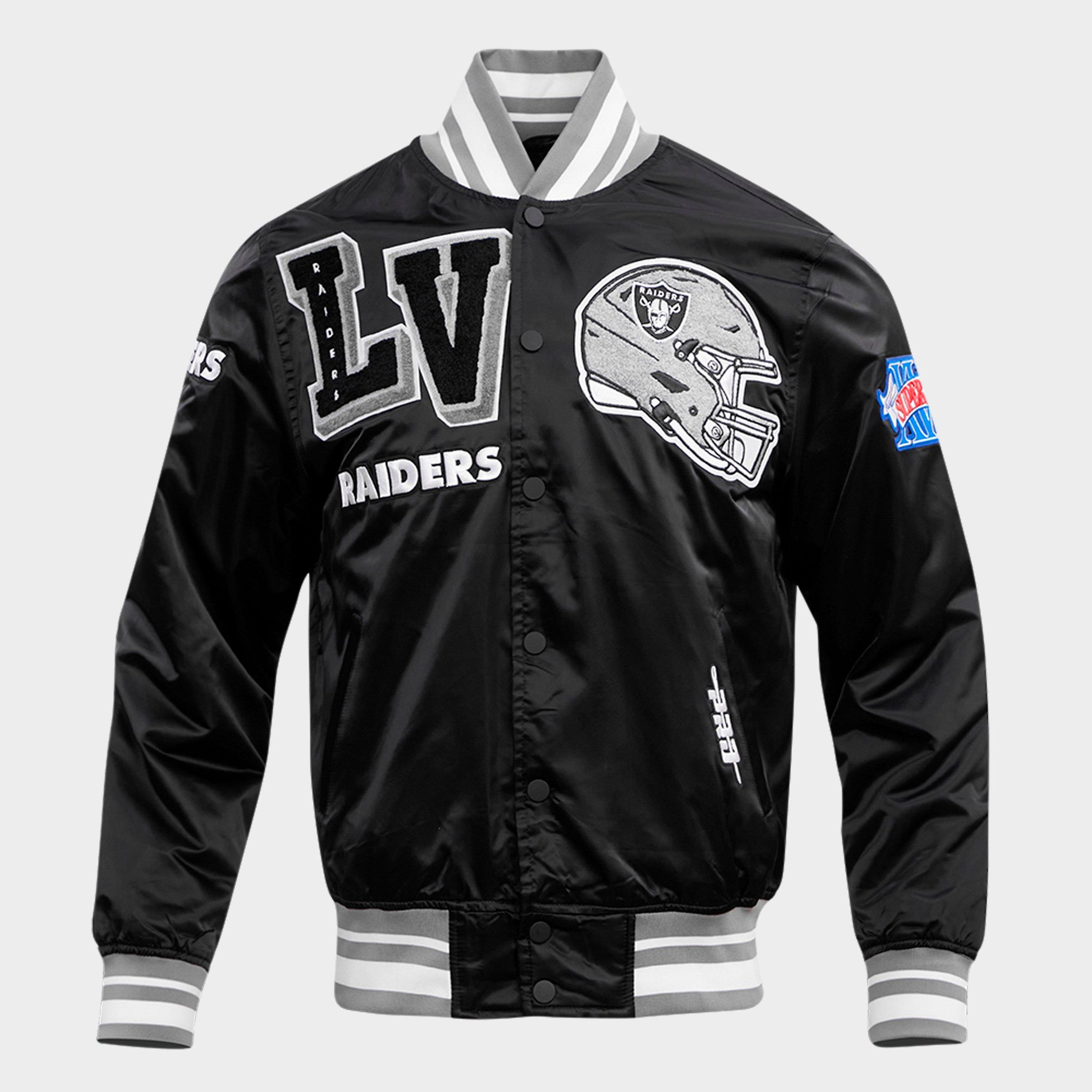 Pro Standard Men's Las Vegas Raiders NFL Mashup Rib Satin Jacket