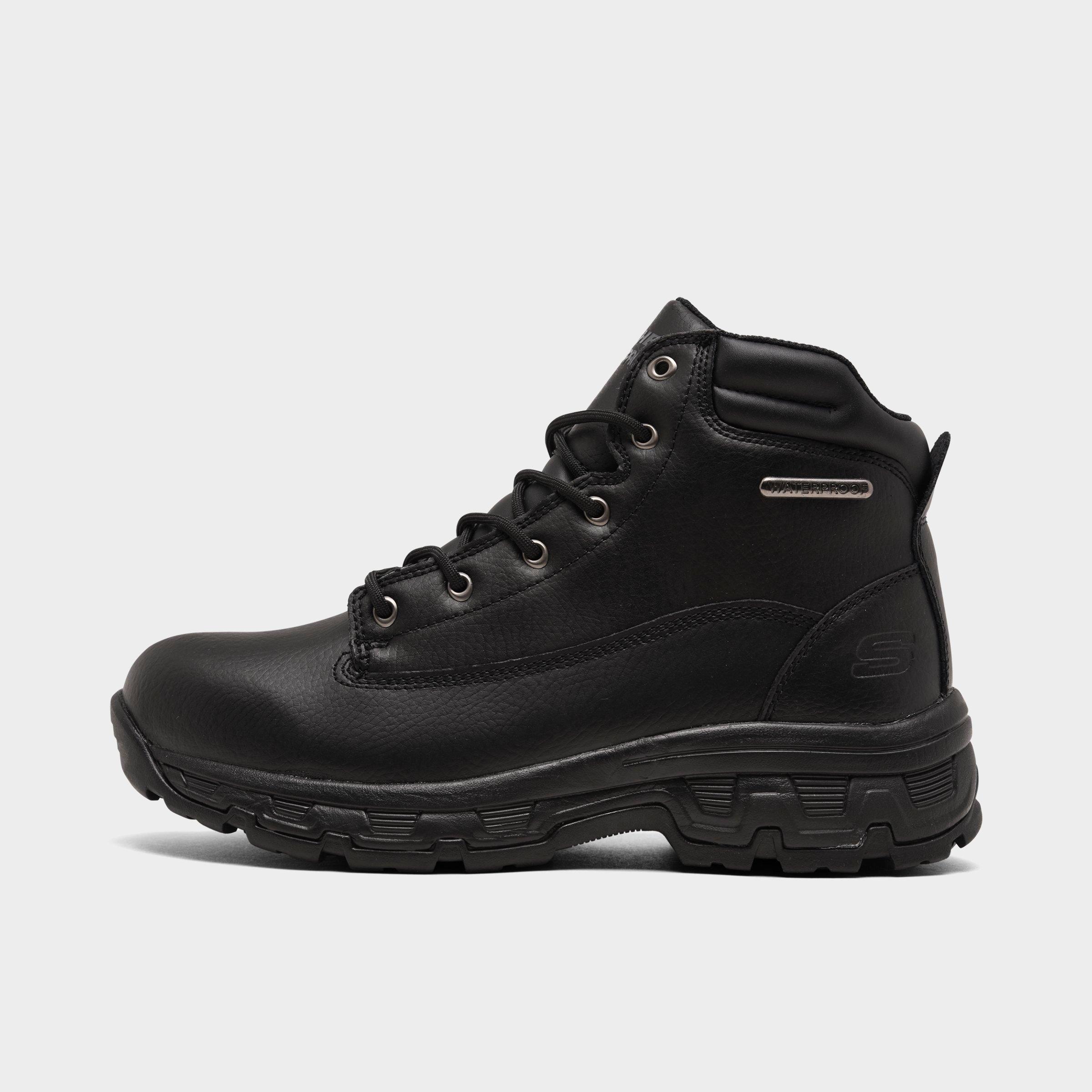 UPC 191665301356 product image for Skechers Men's Relaxed Fit: Morson - Sinatro Boots in Black Size 9.5 Leather | upcitemdb.com