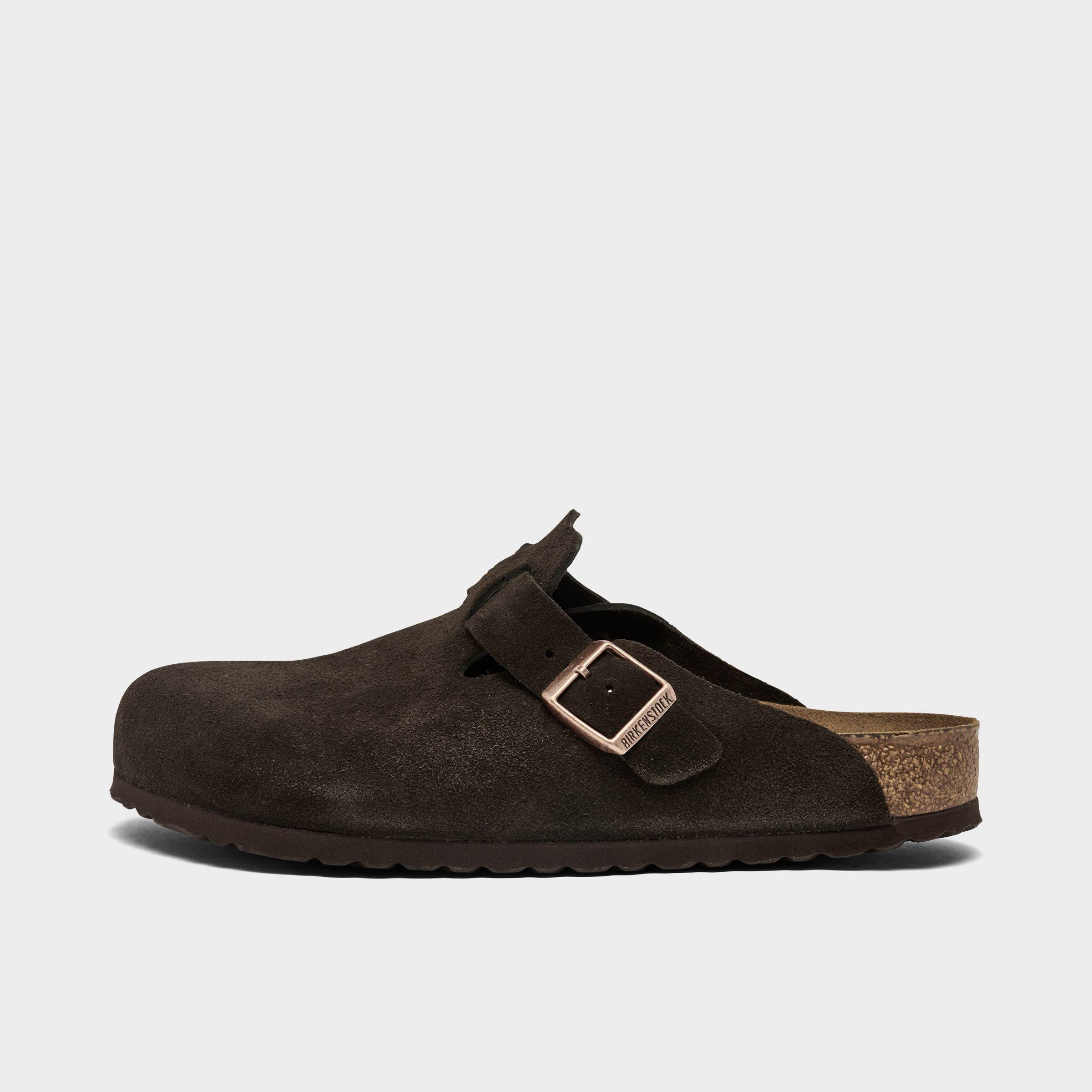 Birkenstock Men's Boston Soft Footbed Clogs in Mocha Size: 41