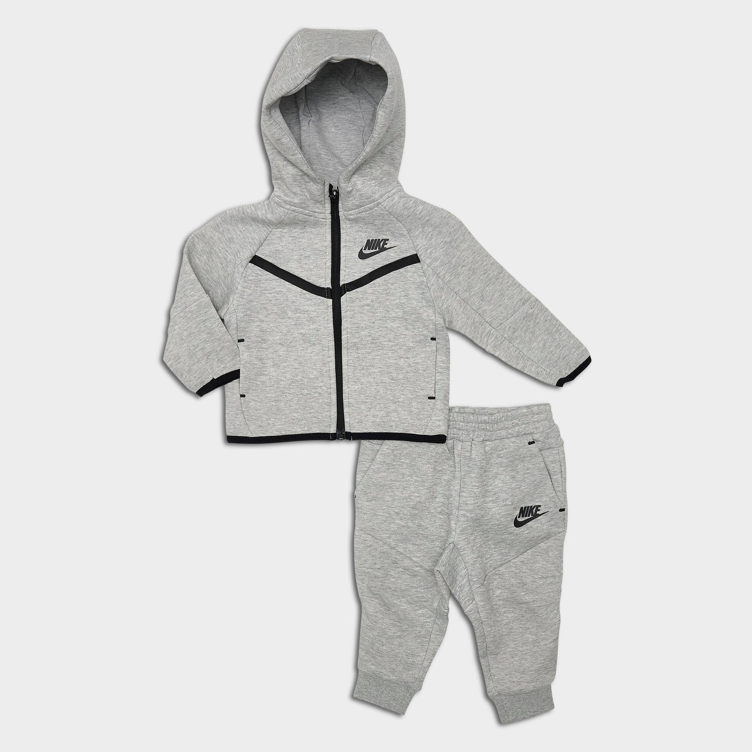 Nike Infant Tech Fleece Full-zip Set In Gray
