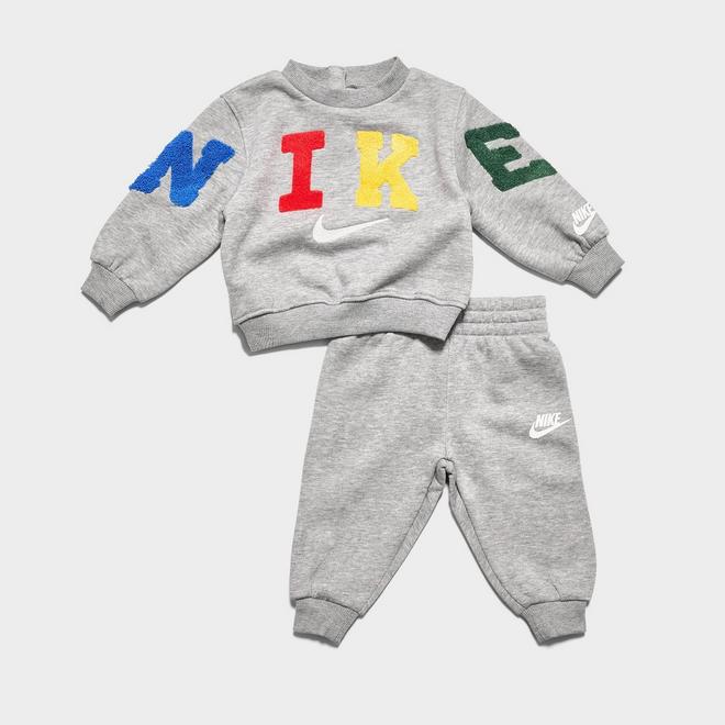 Infant Nike Chenille Crewneck Sweatshirt and Jogger Pants Set