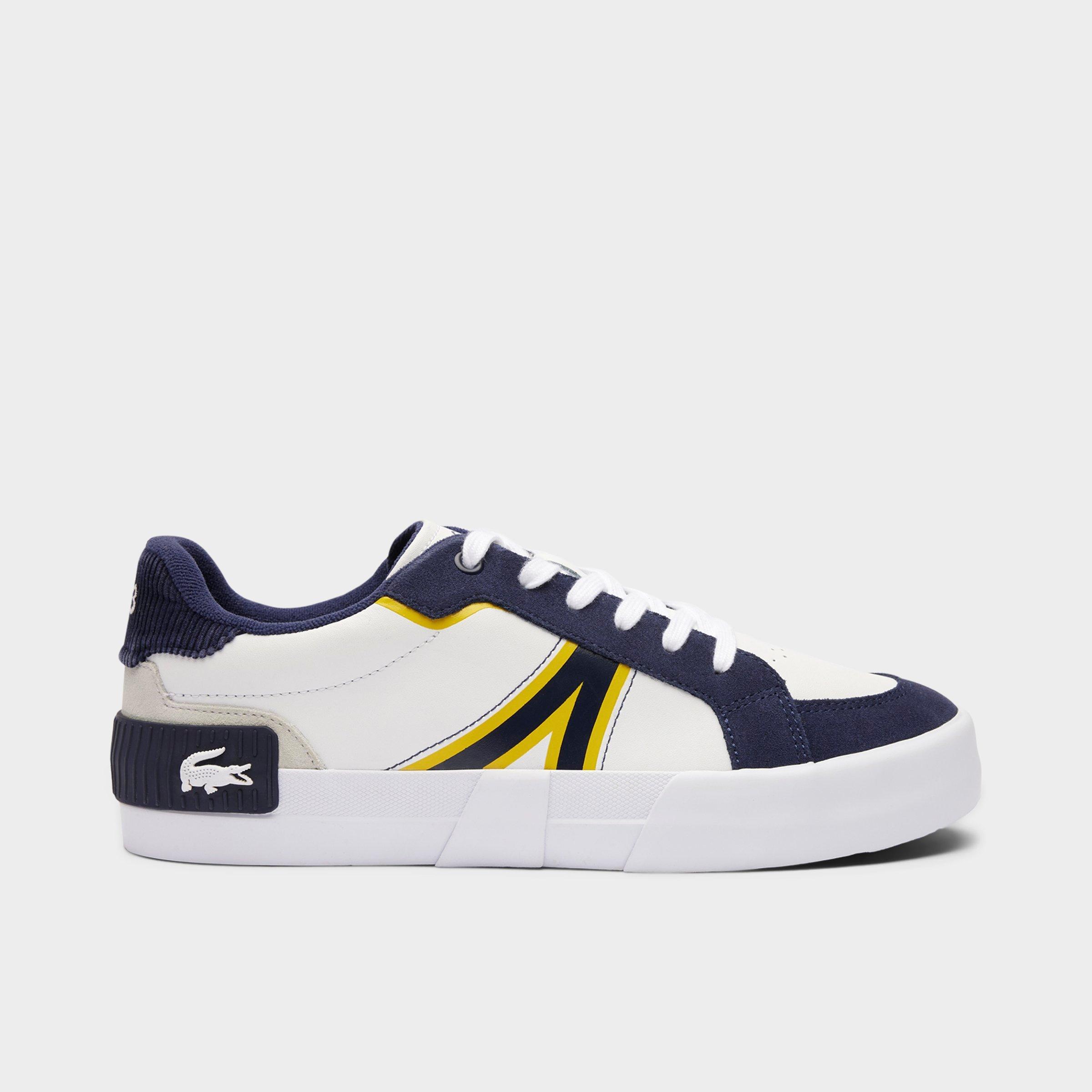 Lacoste Men's L004 Leather Casual Shoes in Open White Size: 7.0
