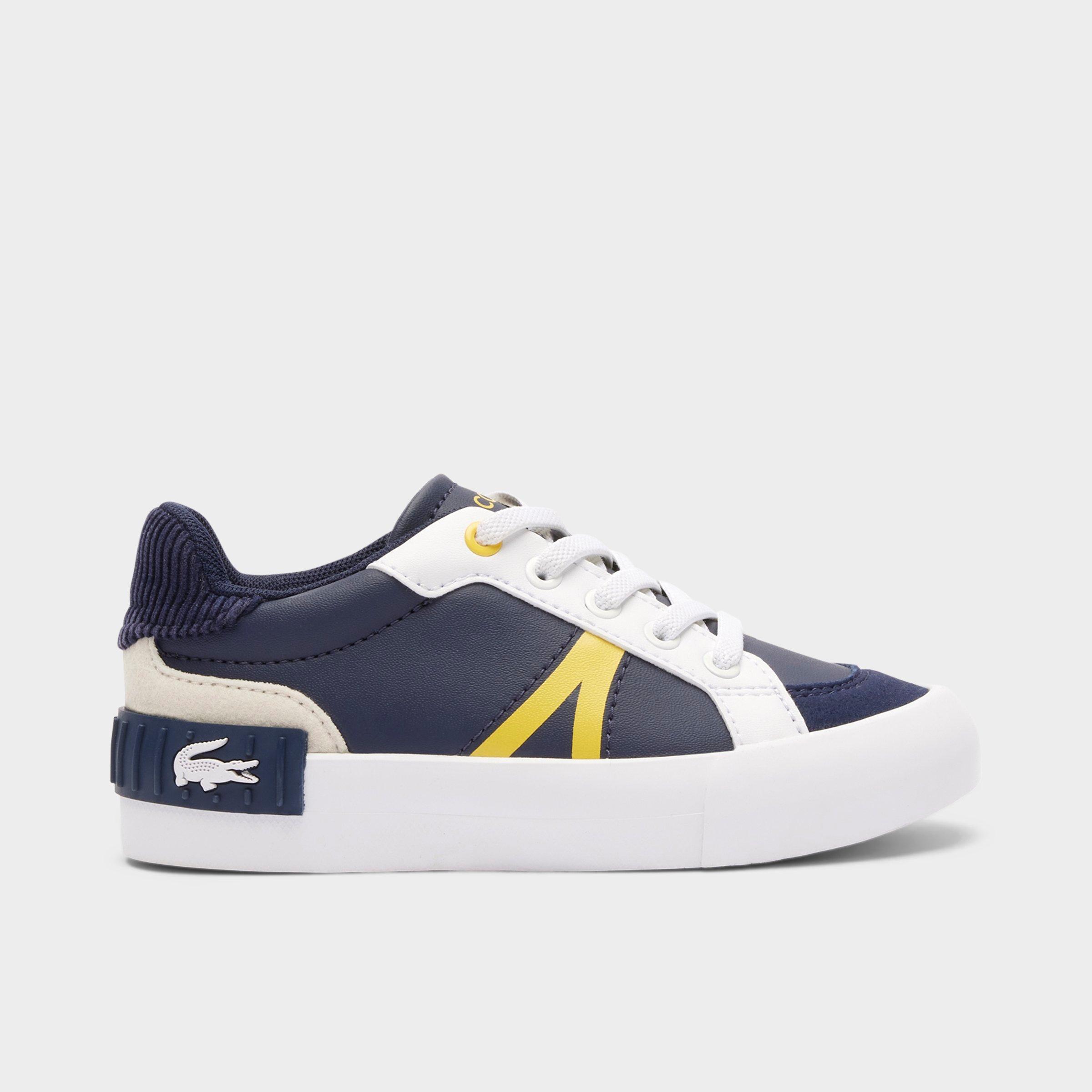 Lacoste Big Kids L004 Casual Shoes in Navy Size: 4.0