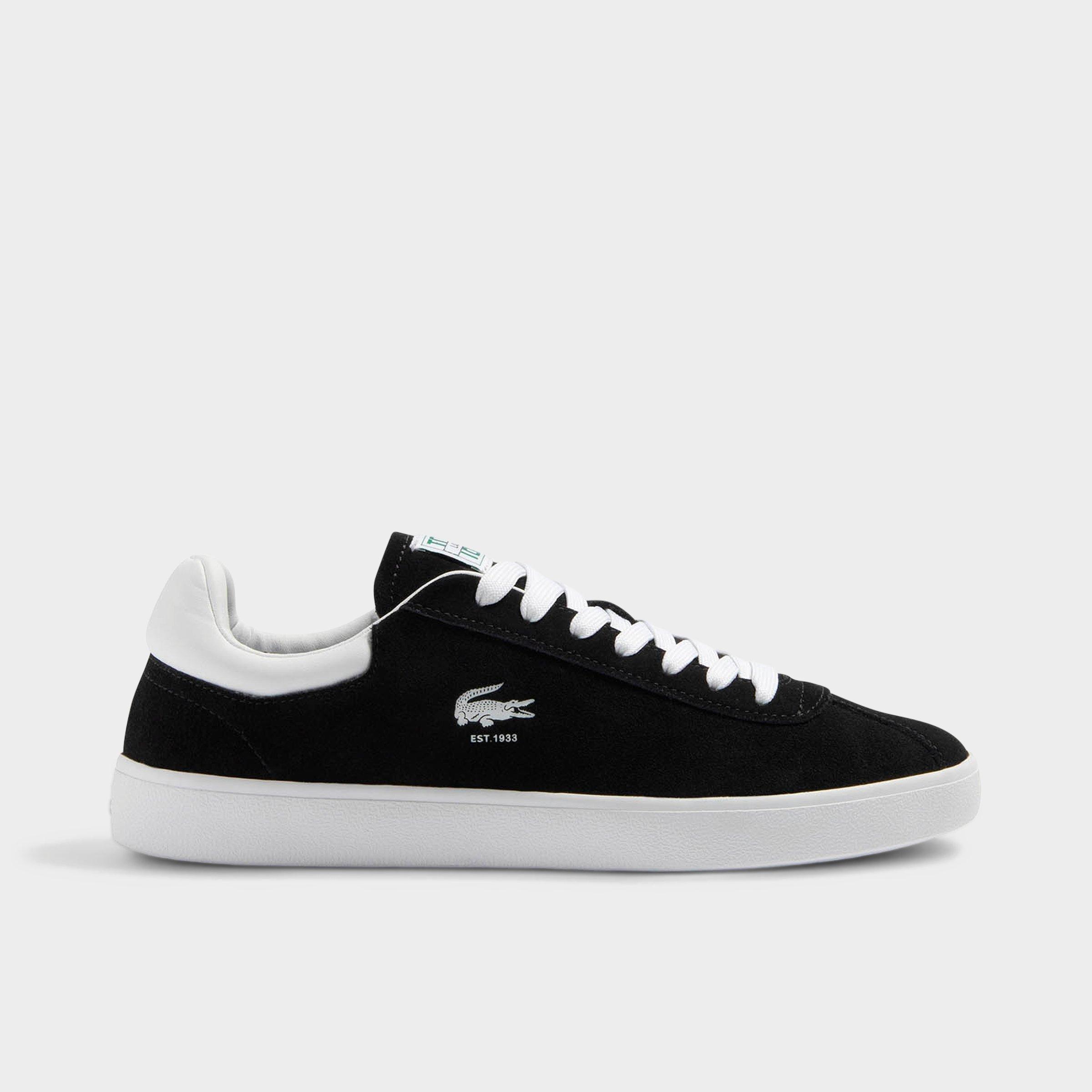 Lacoste Men's Baseshot Suede Casual Shoes in Charcoal Size: 7.0