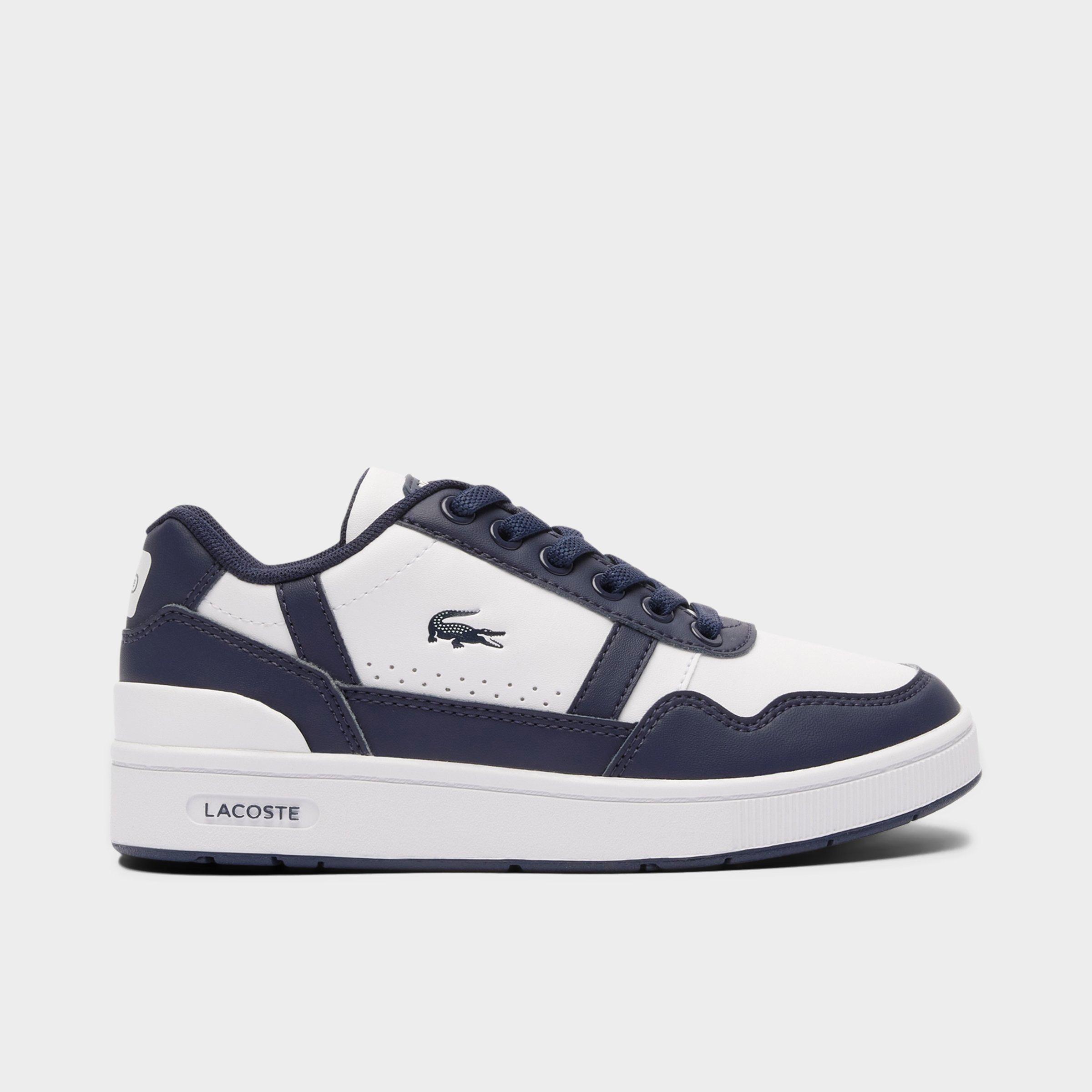 Lacoste Little Kids T-Clip Casual Shoes in White/Navy Size: 1.0