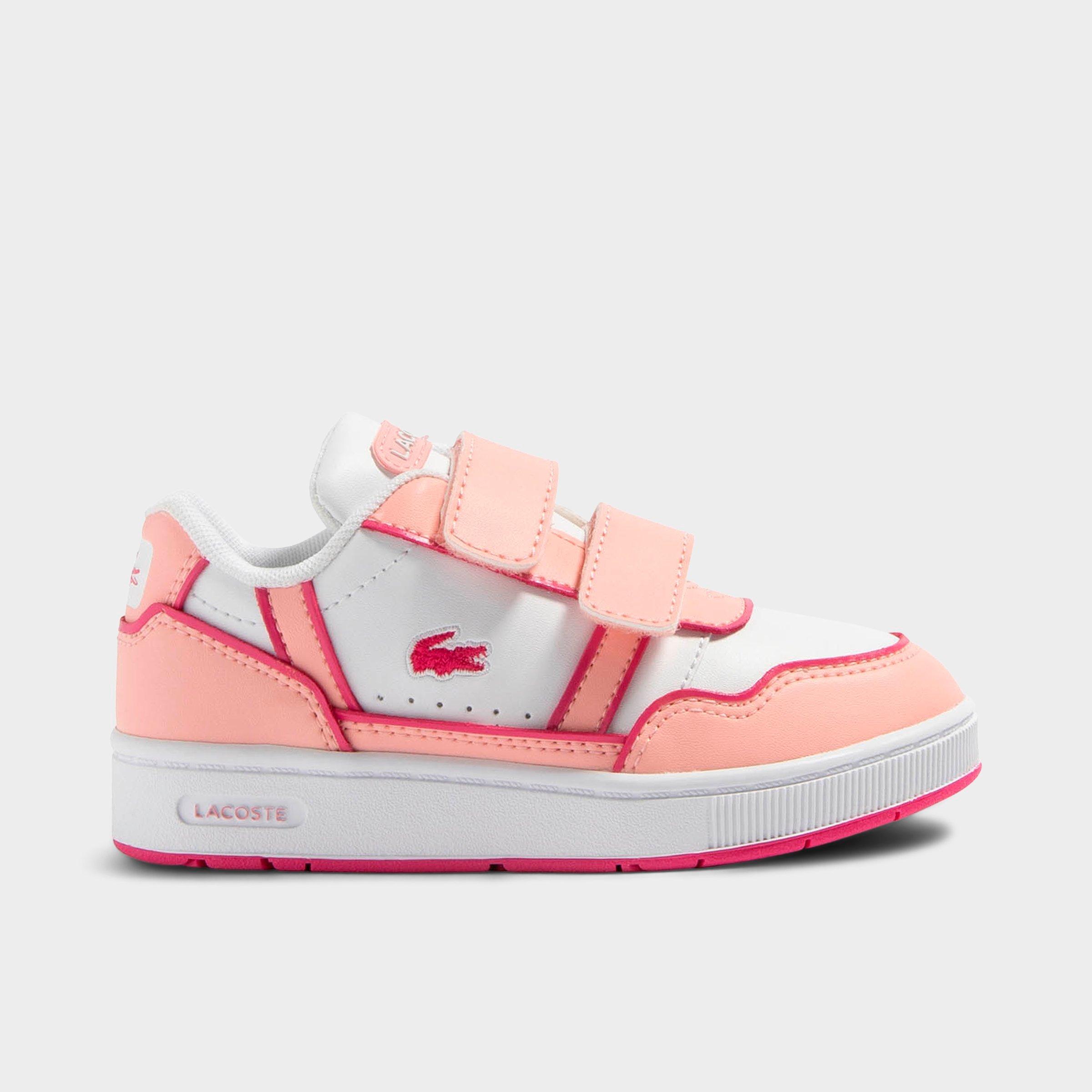 Lacoste Kids Toddler T-Clip 223 5 Hook-and-Loop Casual Shoes in Open White/Multi Size: 4.0