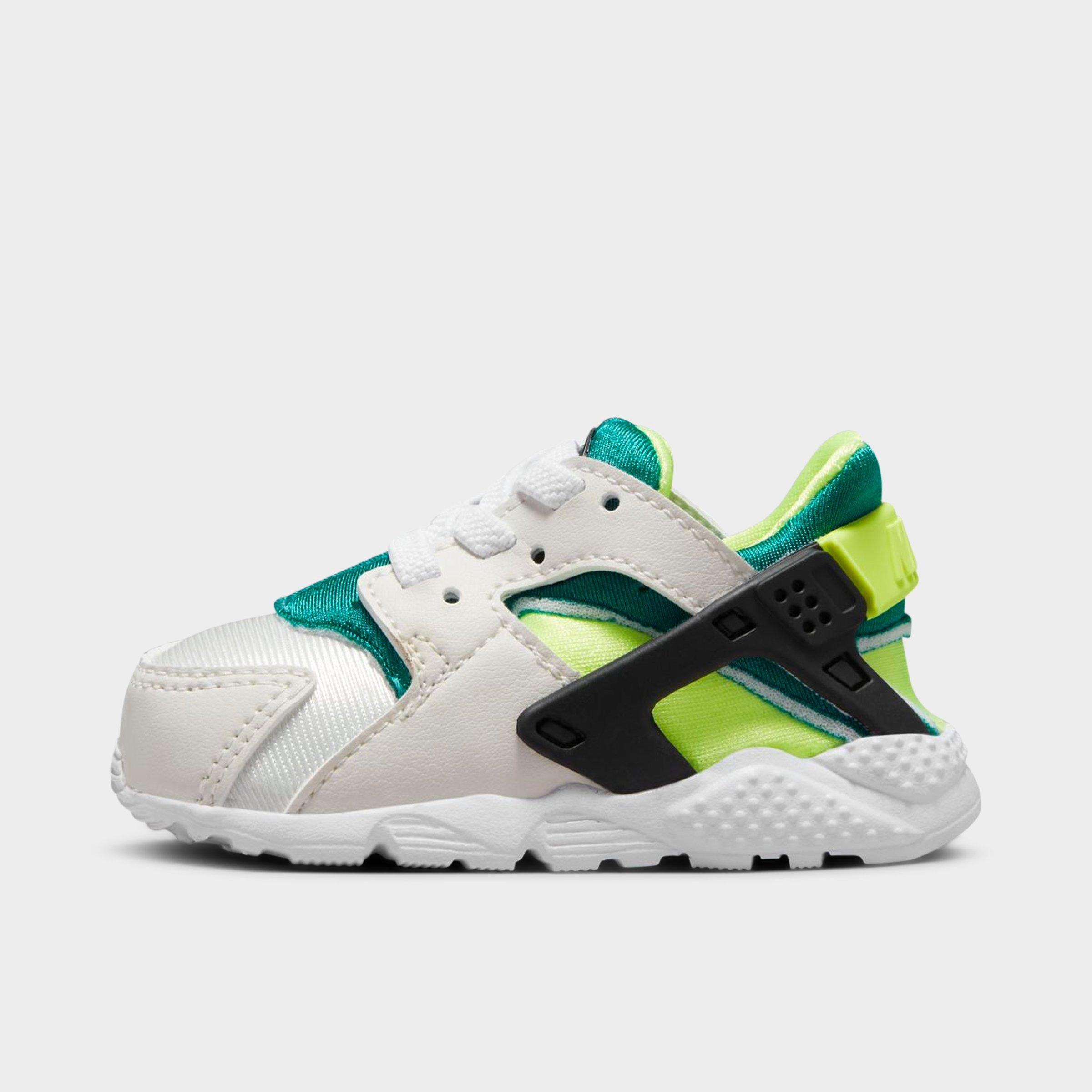 Nike Babies'  Kids' Toddler Huarache Run Casual Shoes In Phantom/bright Spruce/black/volt