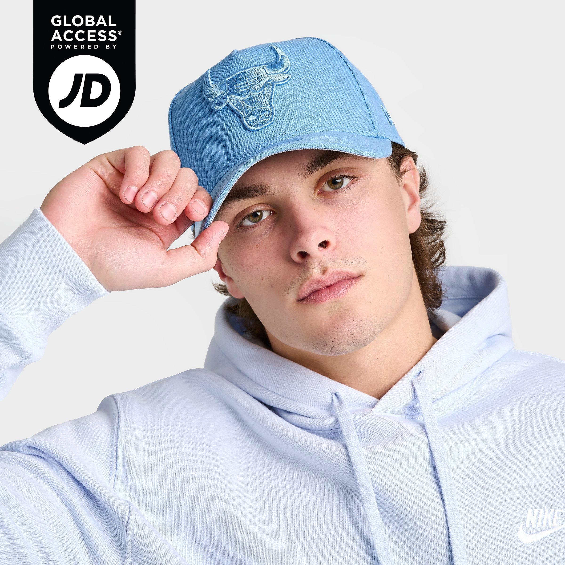 New Era Chicago Bulls Nba 9forty Snapback Hat In University Blue/black
