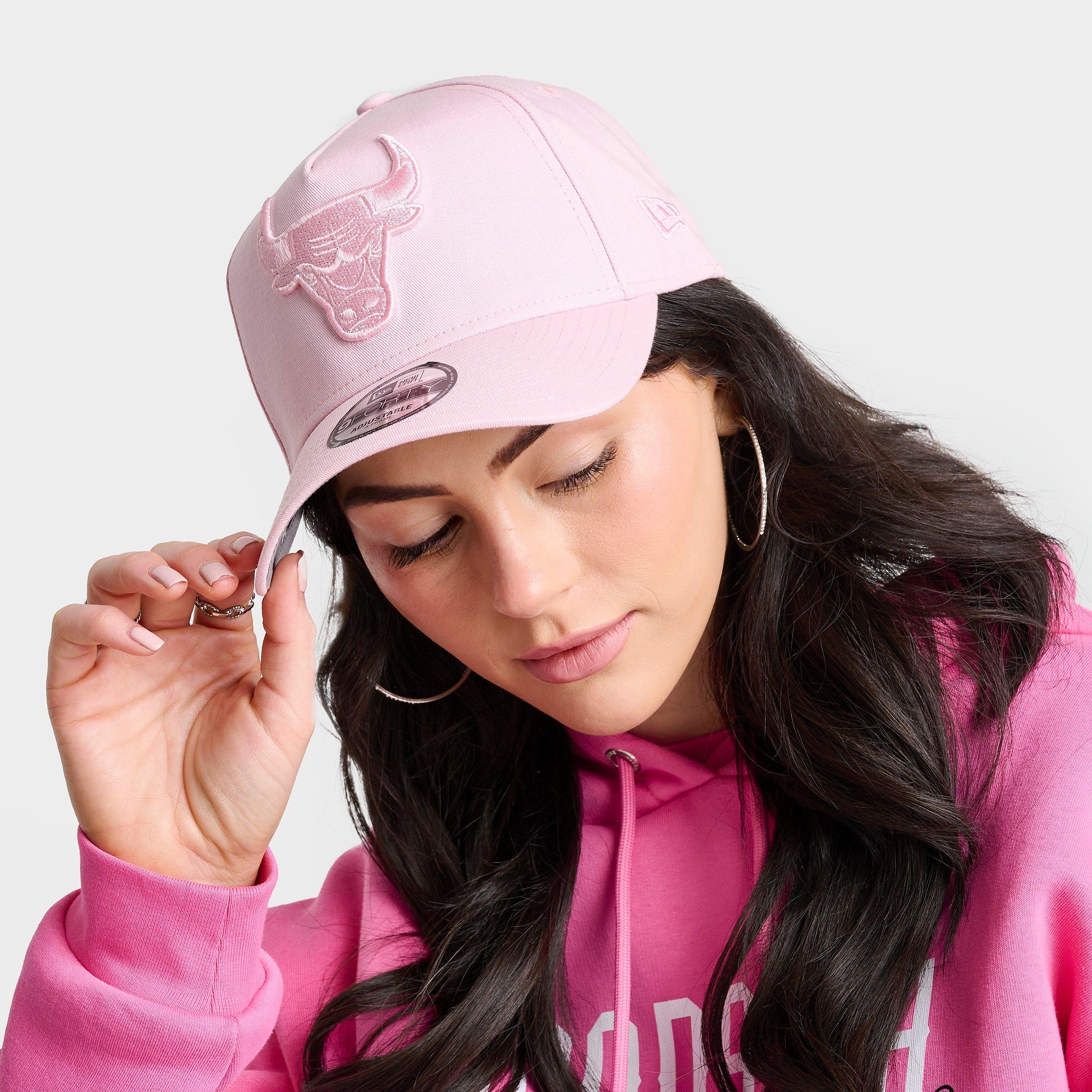 New Era Chicago Bulls Nba 9forty Snapback Hat In Pink