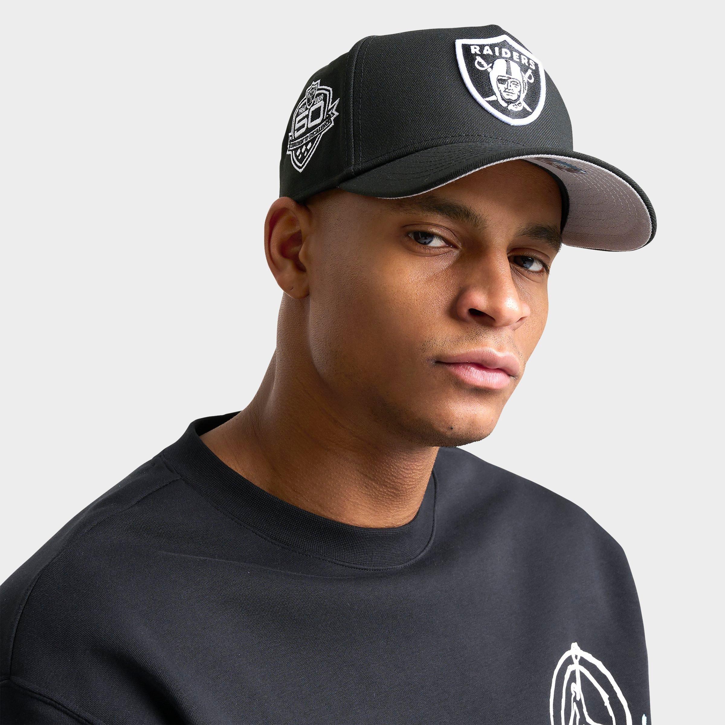 New Era Las Vegas Raiders NFL 9FORTY Snapback Hat in Black/Black
