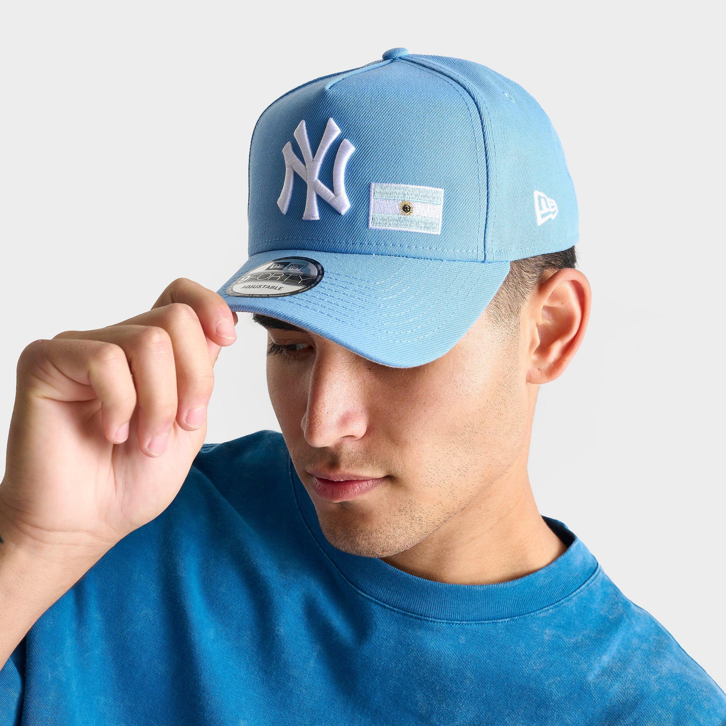 New Era New York Yankees Argentina MLB 9FORTY Snapback Hat in Light Blue