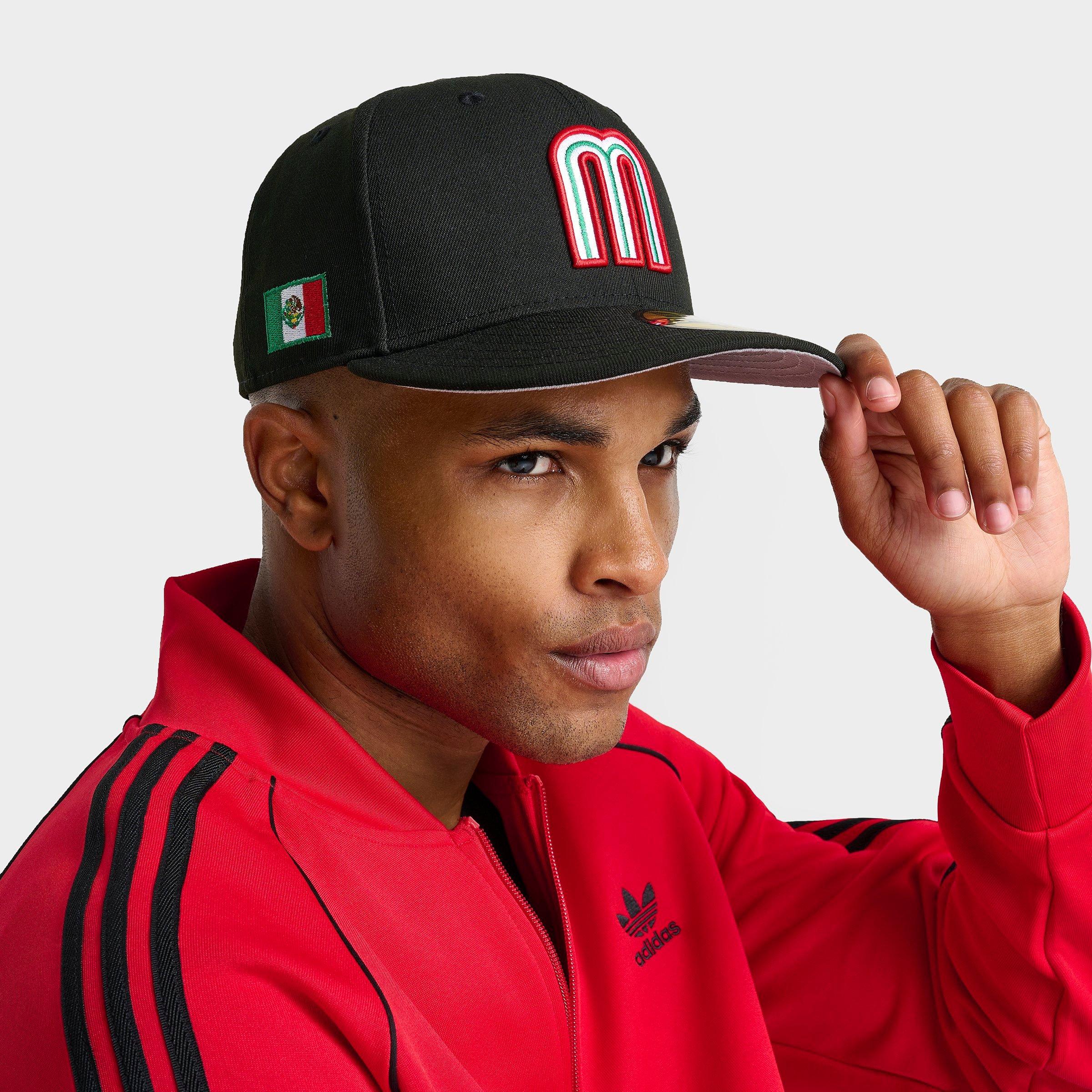 New Era Mexico National Baseball Team 59FIFTY Fitted Hat in Black/Black Size 7 3/8