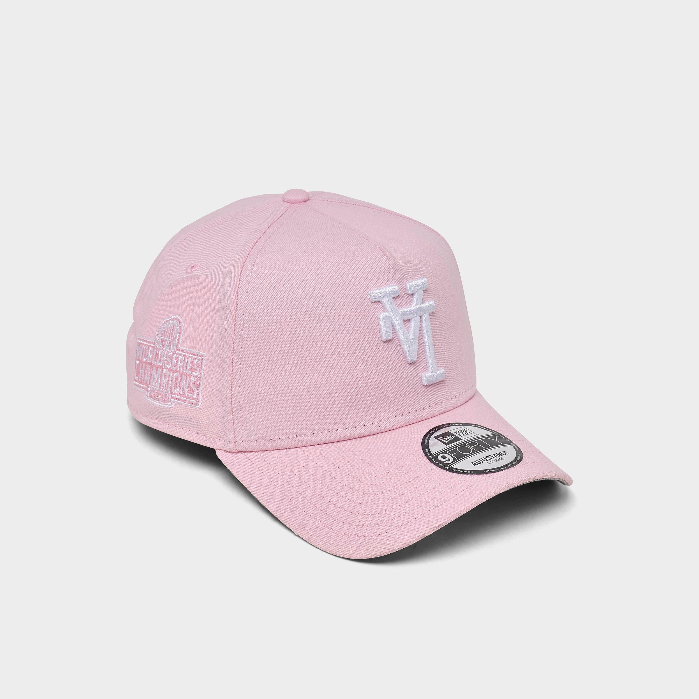 New Era Los Angeles Dodgers MLB Upside Down World Series 9FORTY Snapback Hat in Pink White
