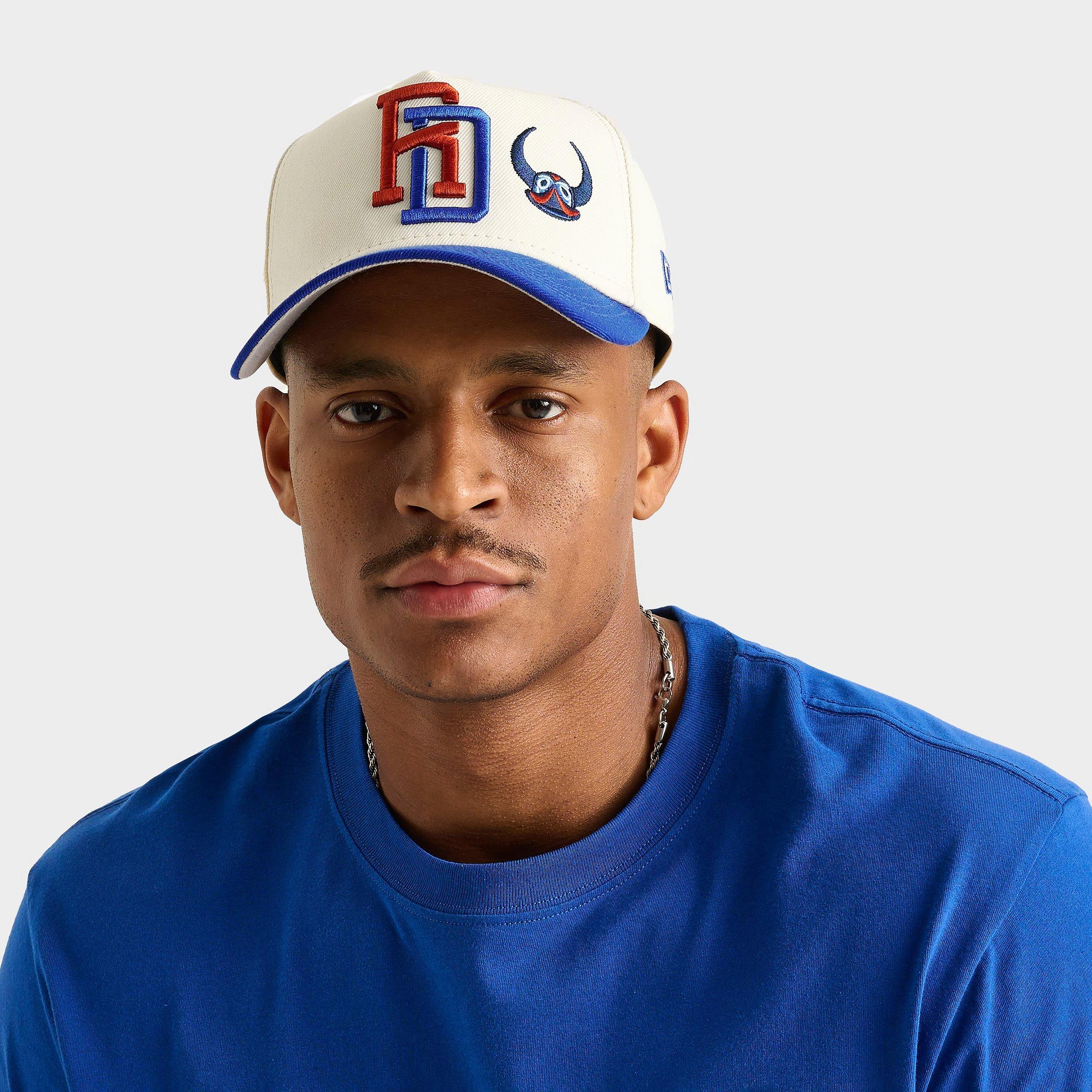 New Era Republica Dominicana 9FORTY Snapback Hat in Off White/Royal