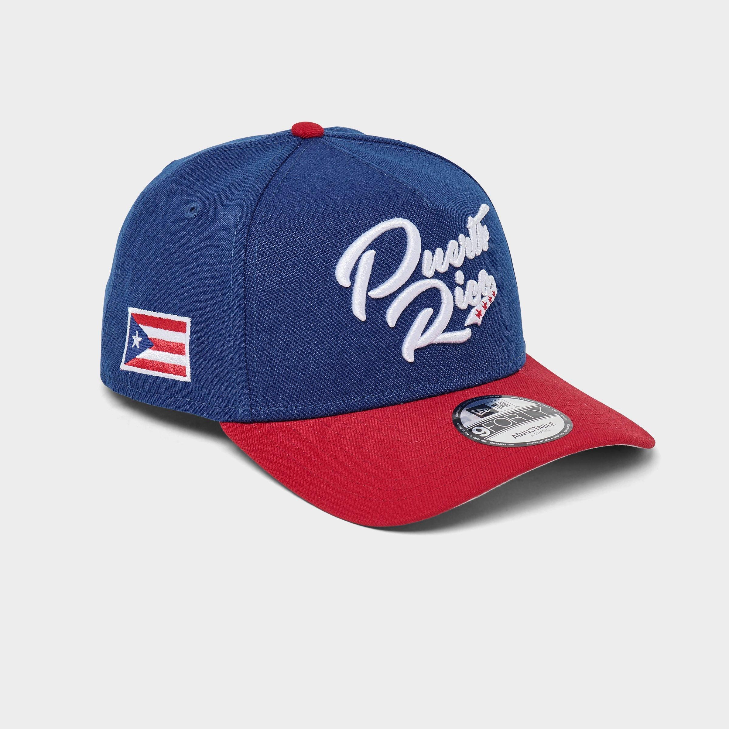 New Era Puerto Rico 9FORTY Snapback Hat in Blue/Navy