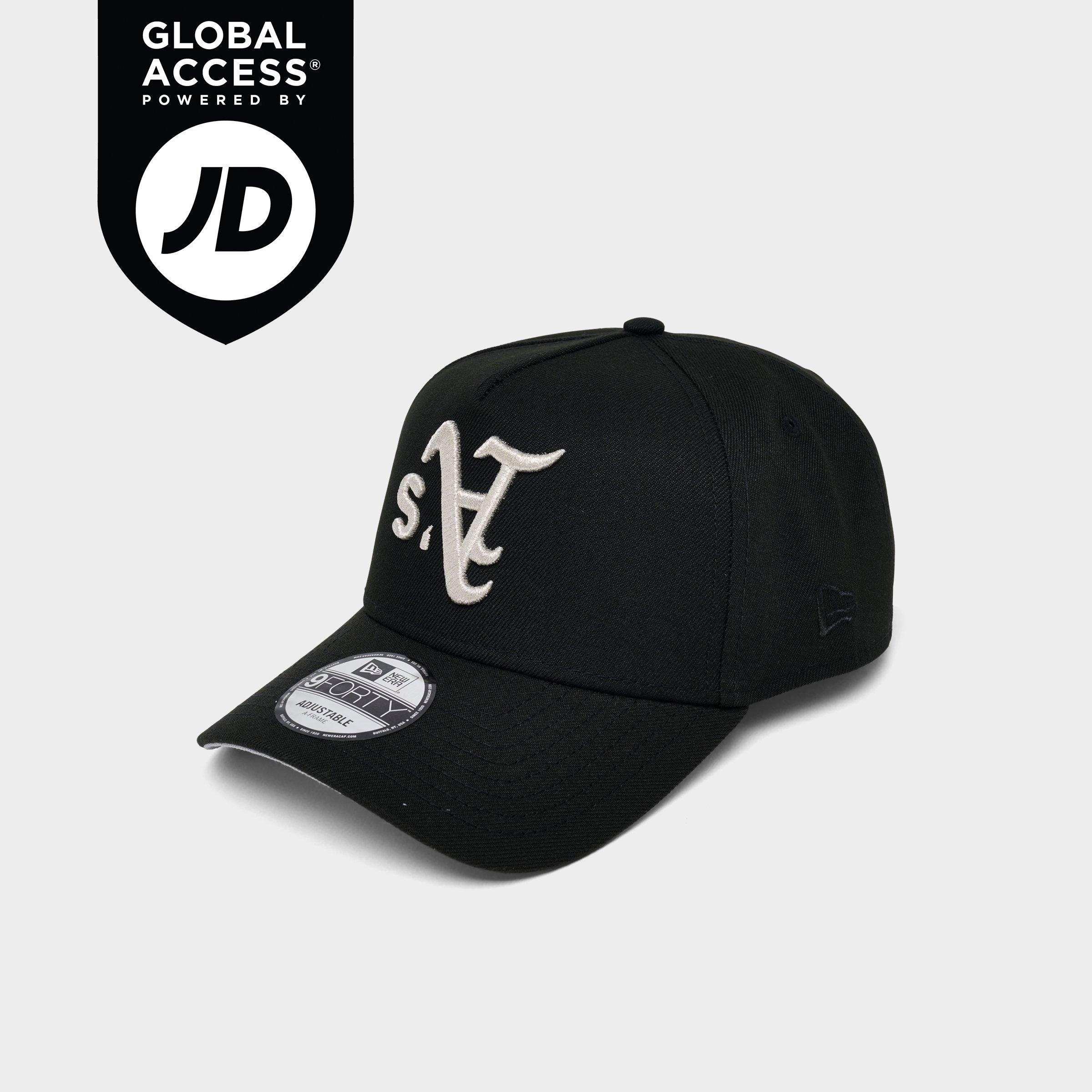 New Era Oakland A's Mlb Upside Down 9forty A-frame Snapback Hat In Black/silver