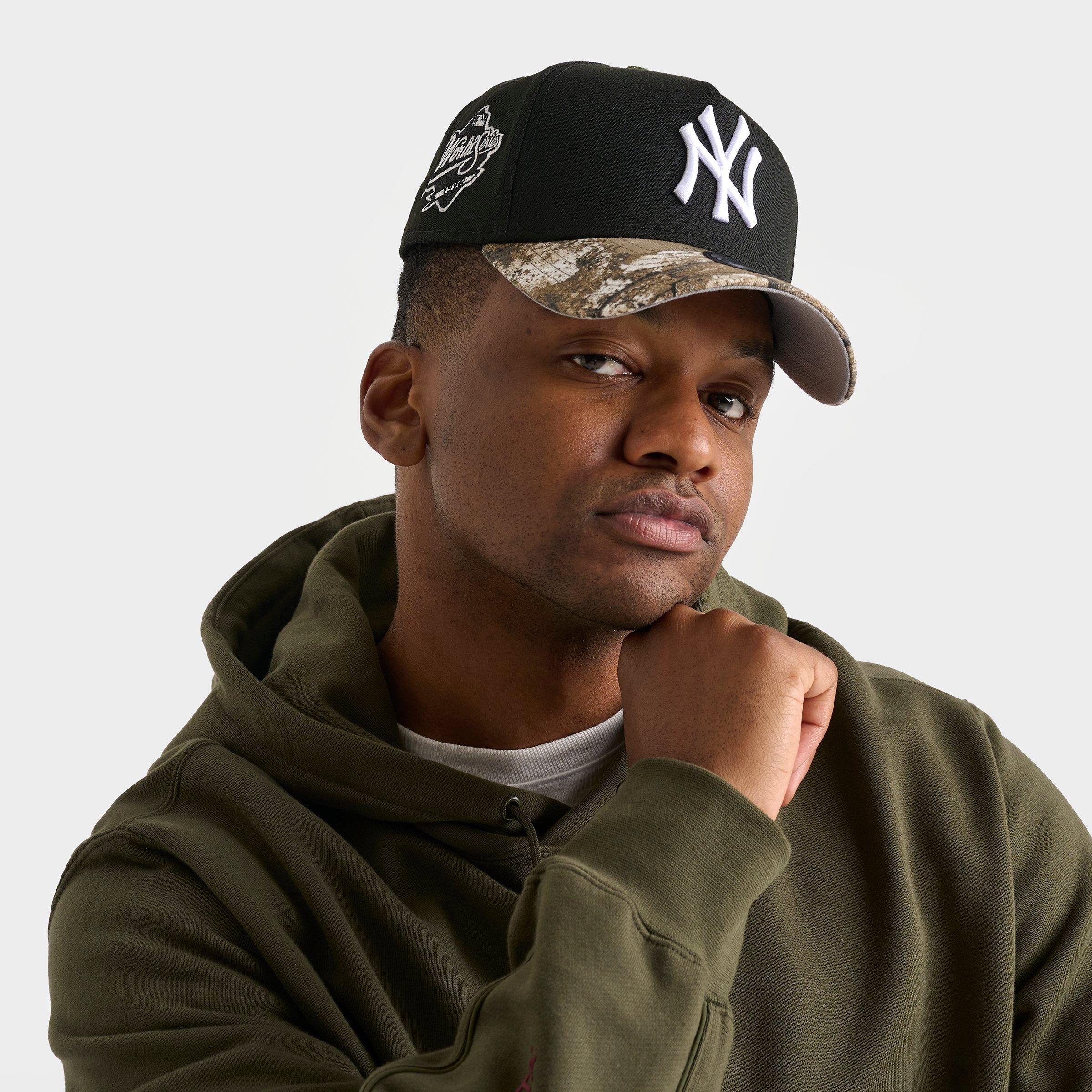 New Era New York Yankees MLB 9FORTY A-Frame RealTree Snapback Hat in Black/Realtree Camo